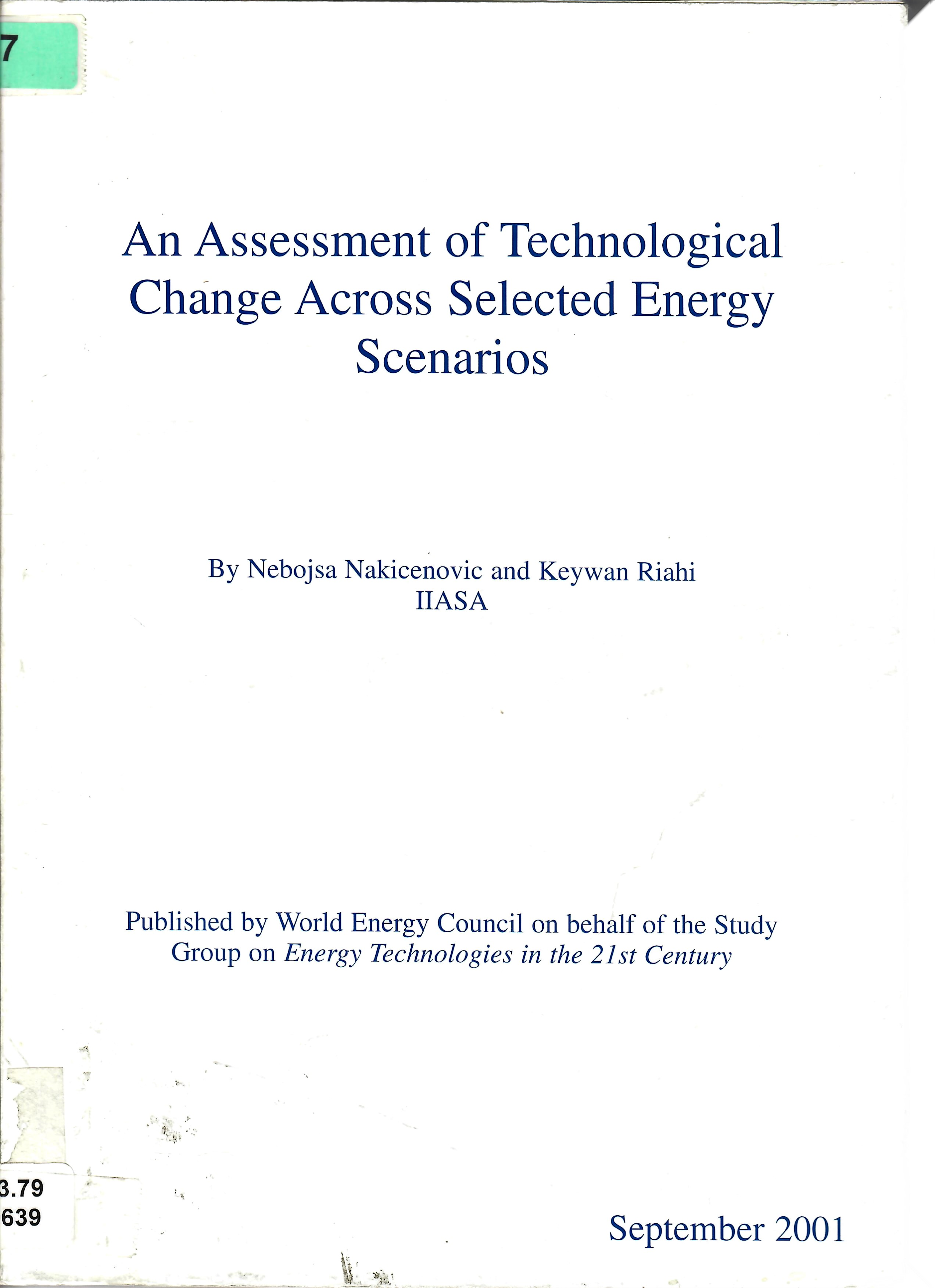 An Assessment of Technological Change Across Selected Energy Scenarios