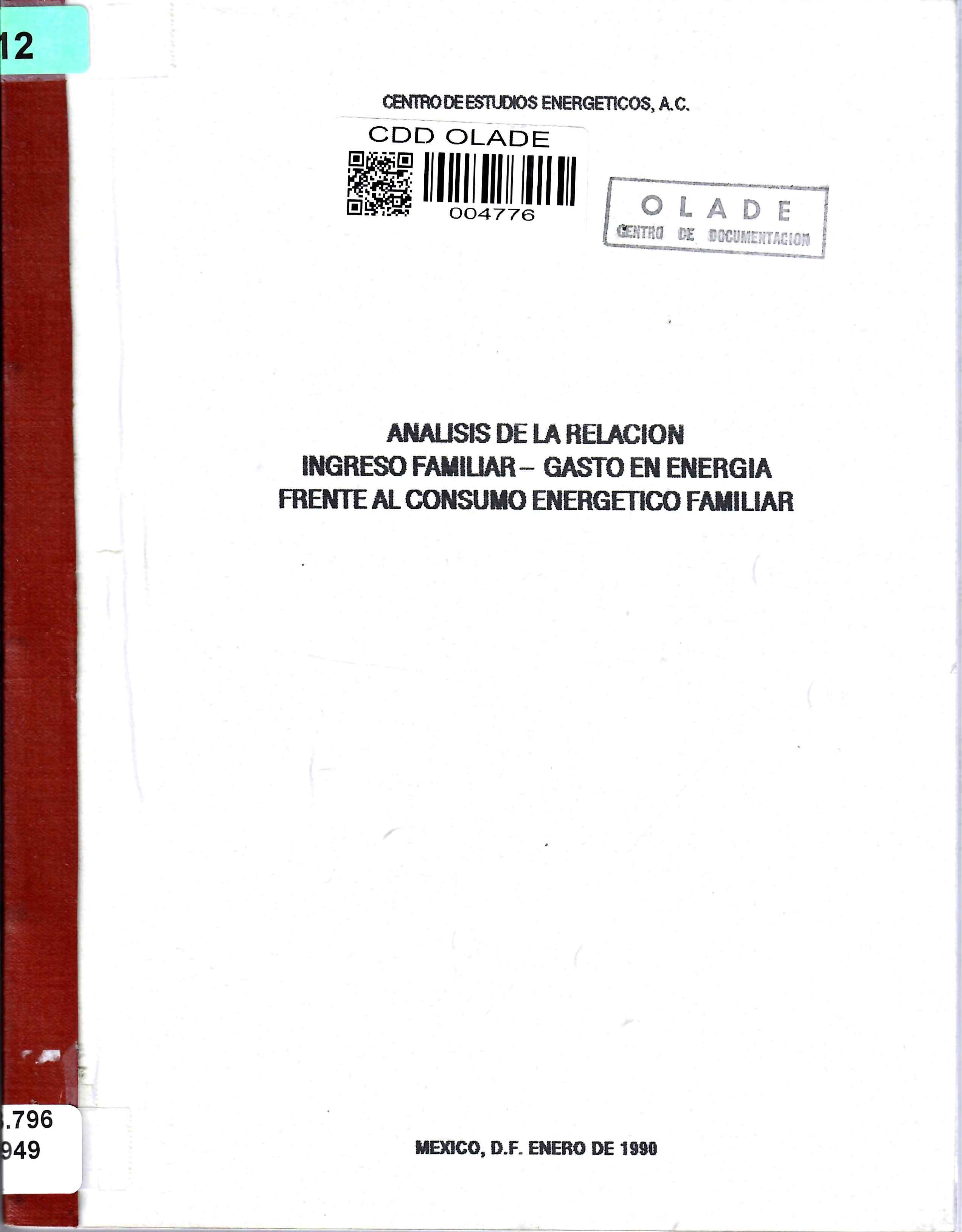 ANALISIS DE LA RELACION INGRESO FAMILIAR- GASTO EN ENERGIA FRENTE AL CONSUMO ENERGETICO FAMILIAR