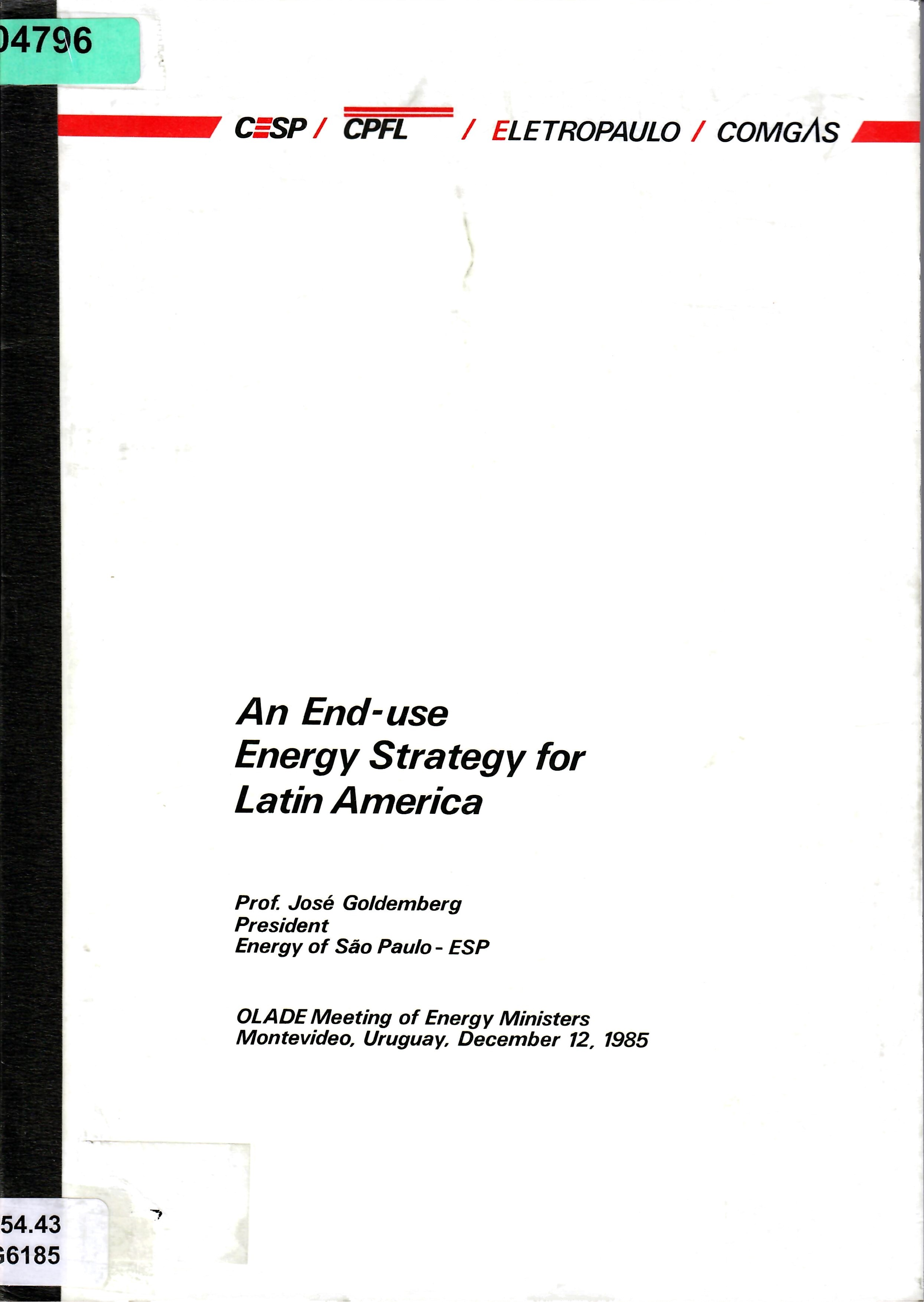 An End-use Energy Strategy for Latin America