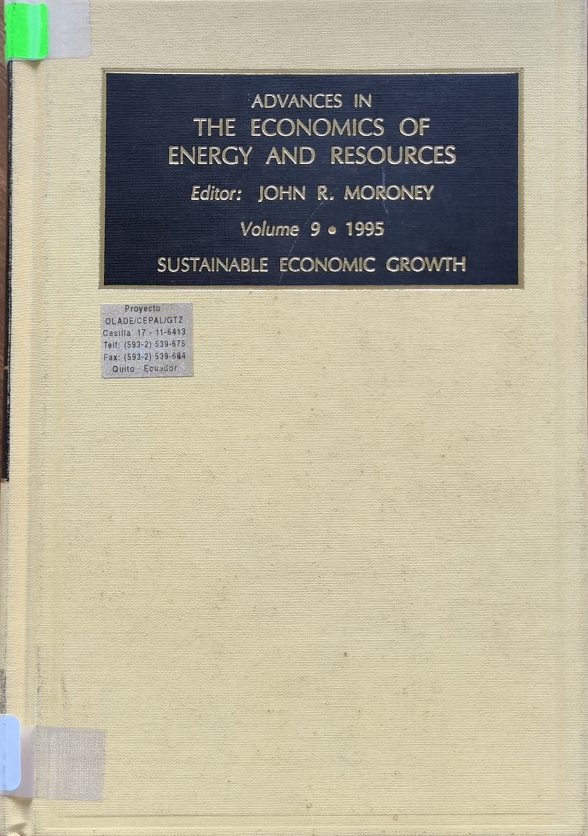 ADVANCES IN THE ECONOMICS OF ENERGY AND RESOURCES