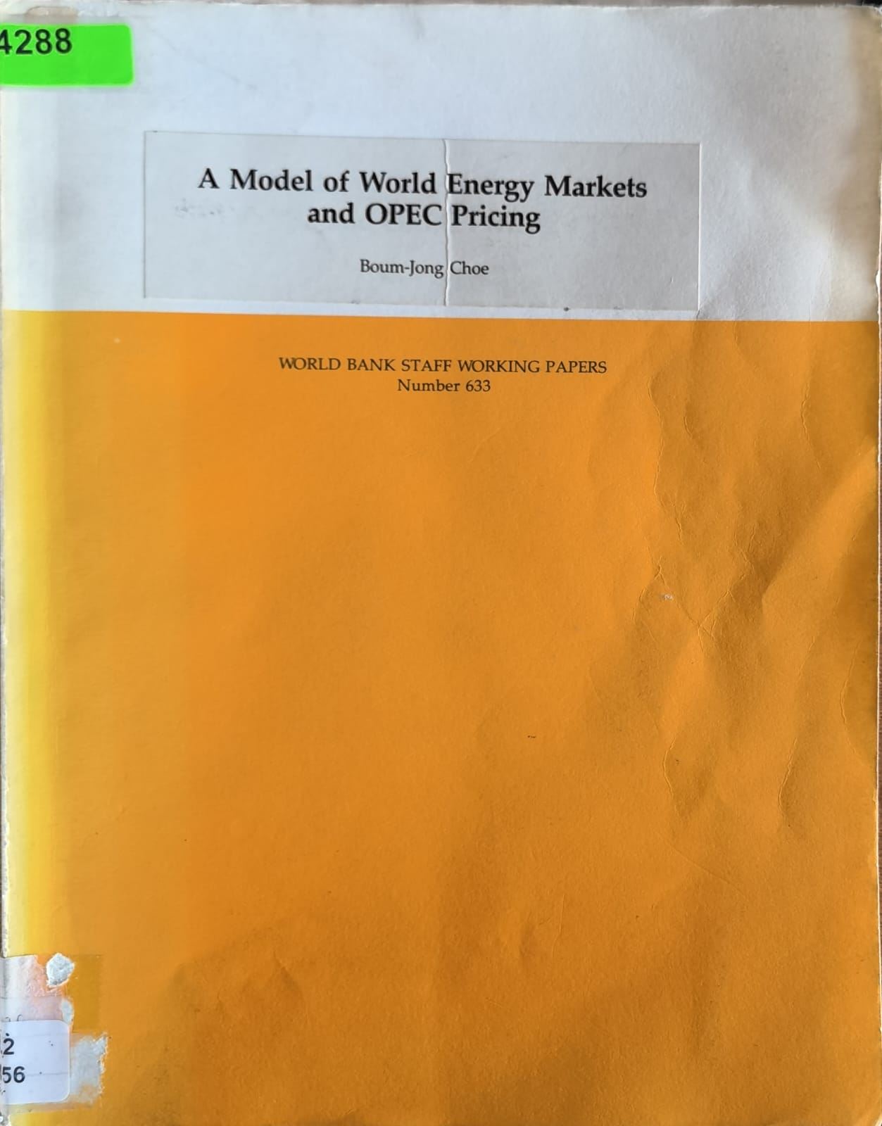 A Model of World Energy Markets and OPEC Pricing