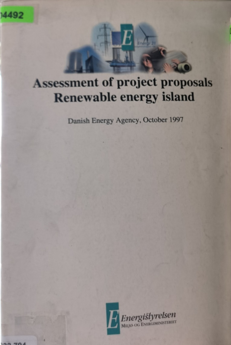 Assessment of project proposals Renewable energy island