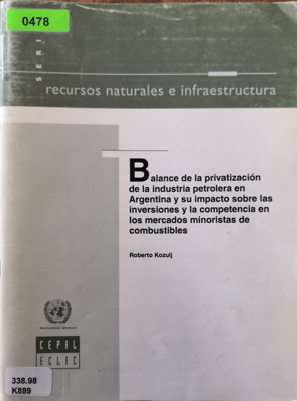 Balance de la privatización de la industria petrolera en Argentina y su impacto sobre las inversiones y la competencia en los mercados minoristas de combustibles