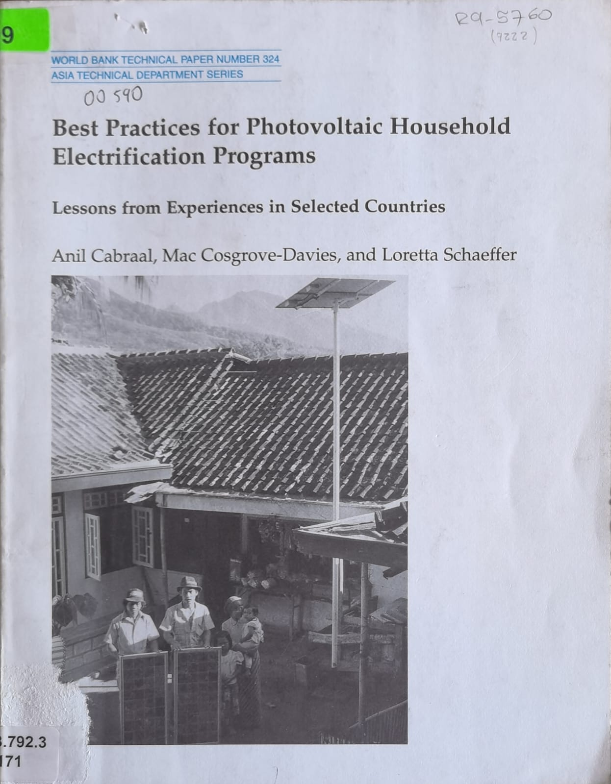 Best Practices for Photovoltaic Household Electrification Programs: Lessons from Experiences in Selected Countries