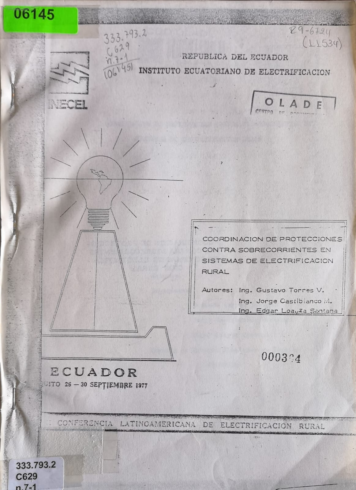 COORDINACION DE PROTECCIONES CONTRA SOBRECORRIENTES EN SISTEMAS DE ELECTRIFICACION RURAL