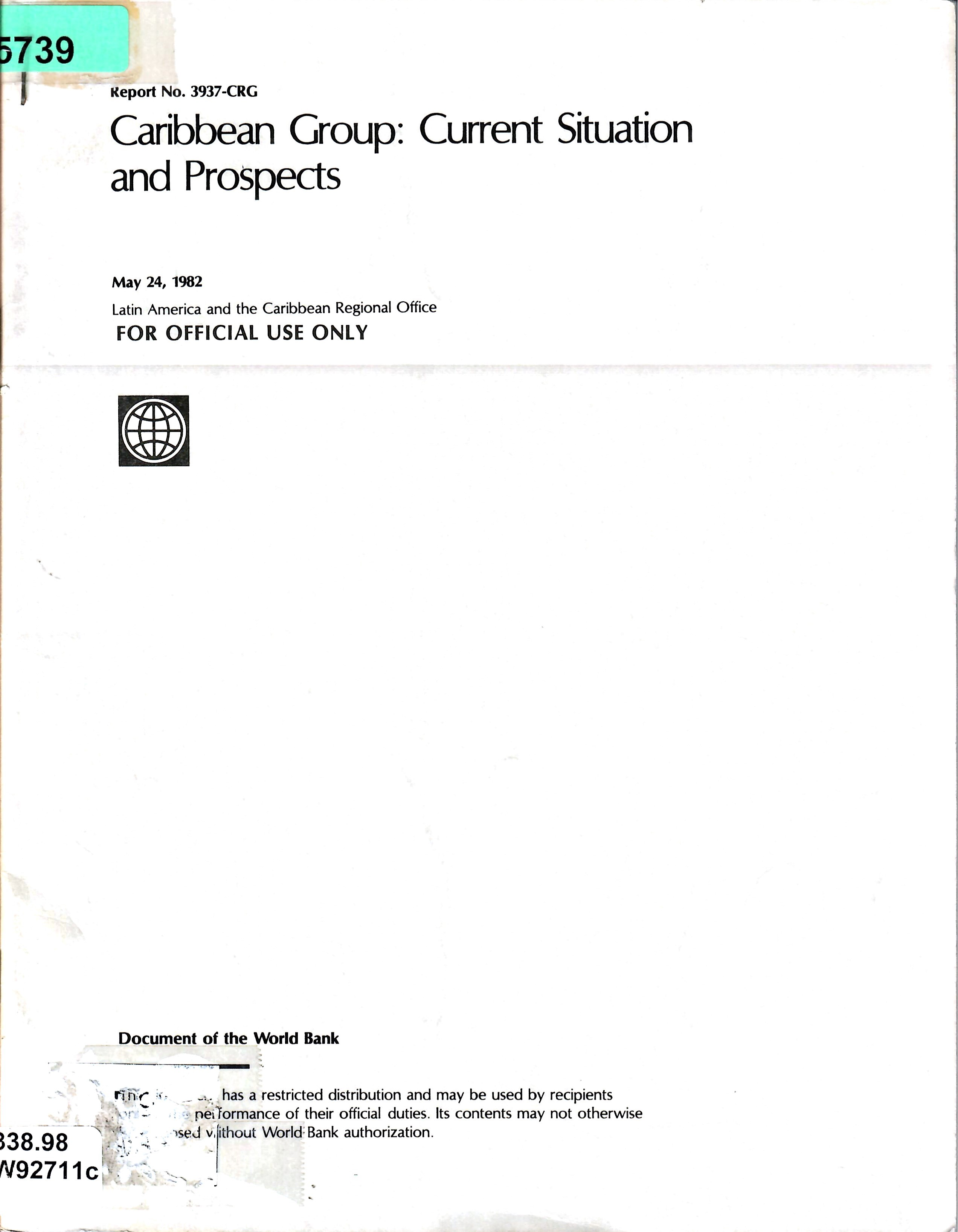 Caribbean Group: Current Situation and Prospects