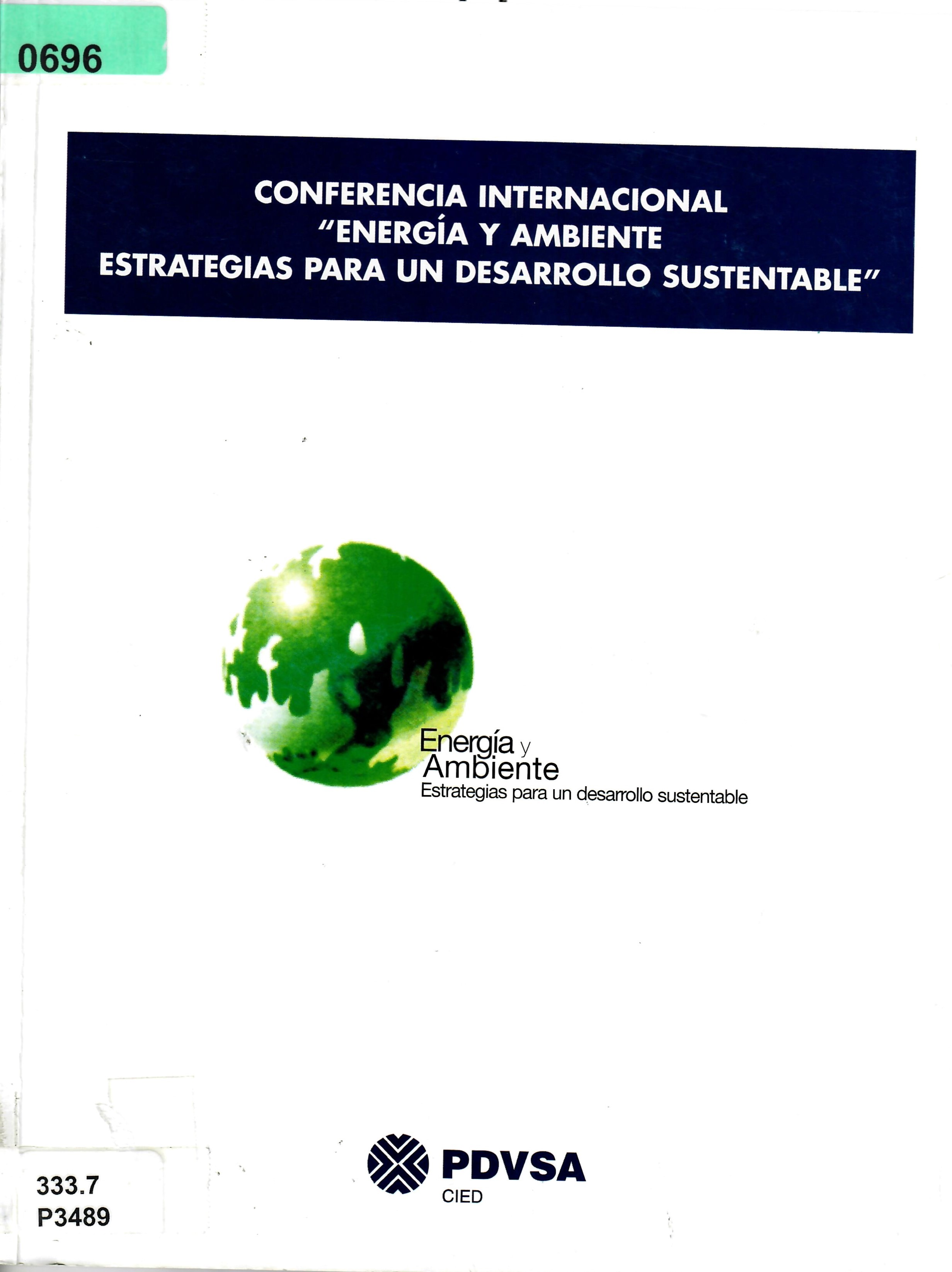 CONFERENCIA INTERNACIONAL "ENERGÍA Y AMBIENTE ESTRATEGIAS PARA UN DESARROLLO SUSTENTABLE”