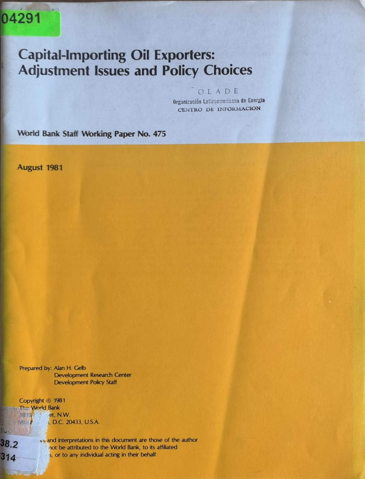 Capital-Importing Oil Exporters: Adjustment Issues and Policy Choices