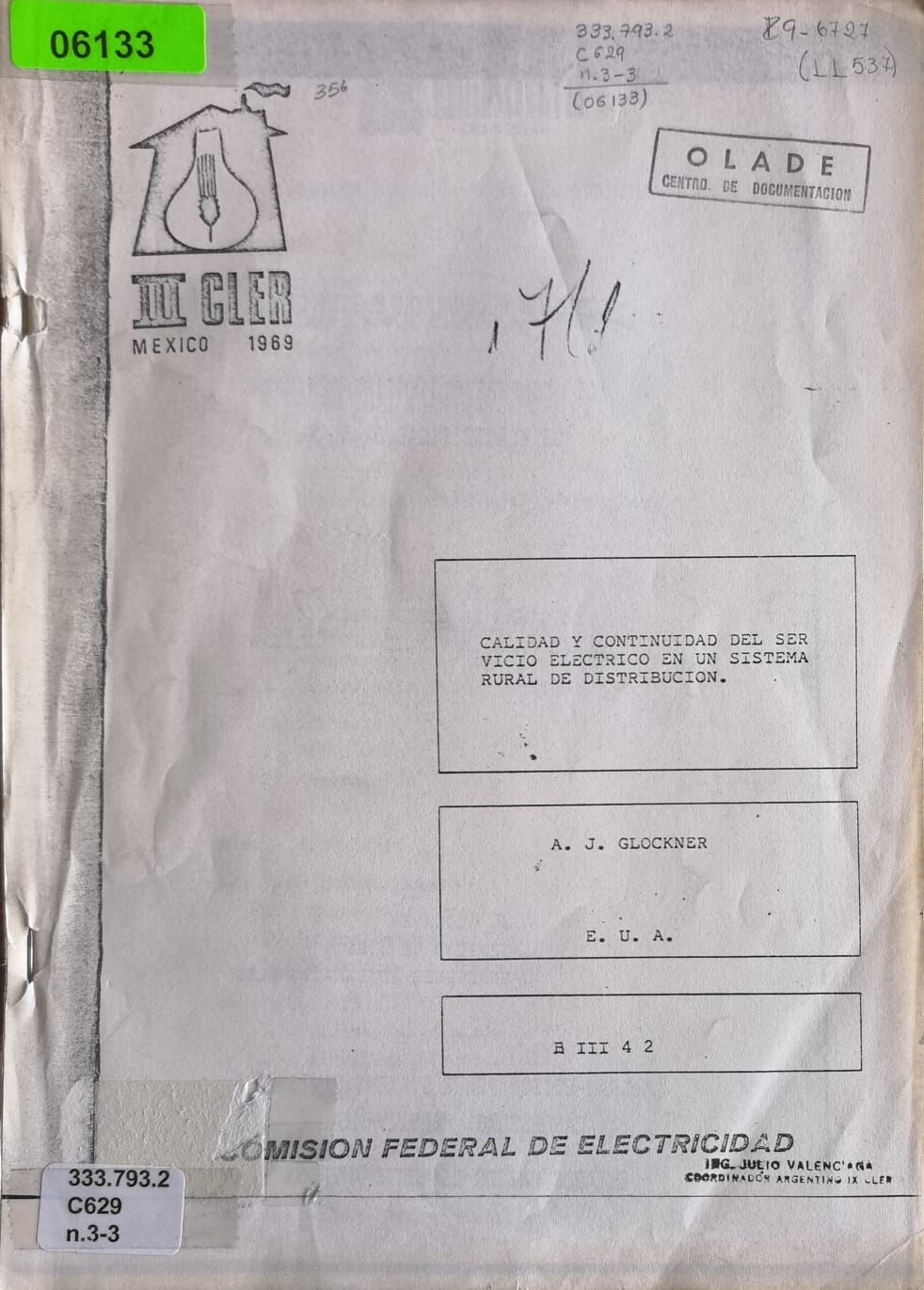CALIDAD Y CONTINUIDAD DEL SERVICIO ELECTRICO EN UN SISTEMA RURAL DE DISTRIBUCION