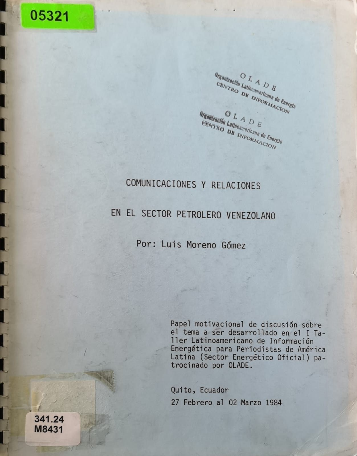 COMUNICACIONES Y RELACIONES EN EL SECTOR PETROLERO VENEZOLANO