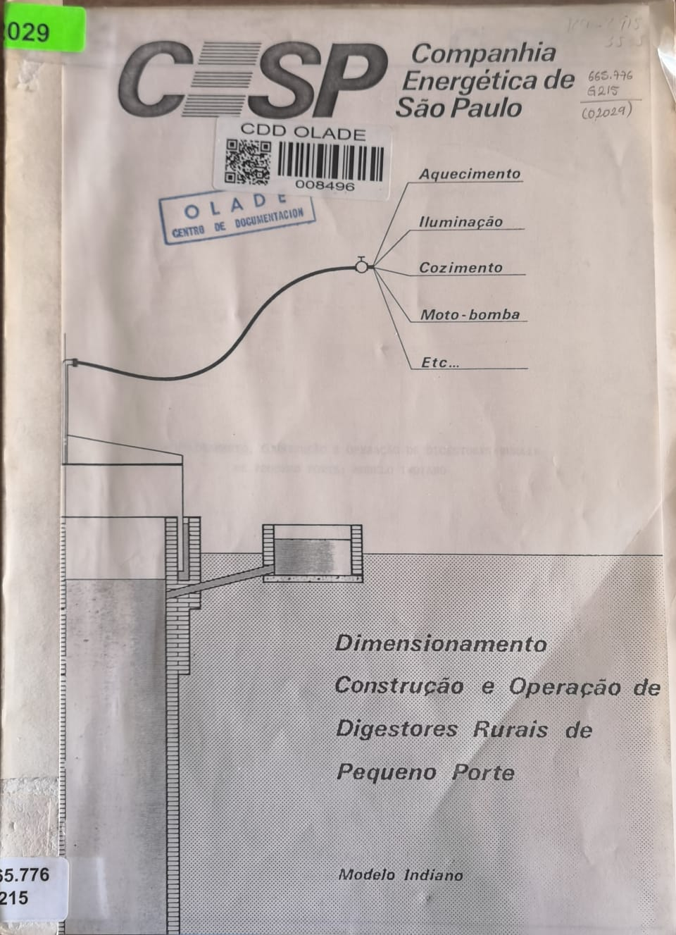 Dimensionamento Construção e Operação de Digestores Rurais de Pequeno Porte