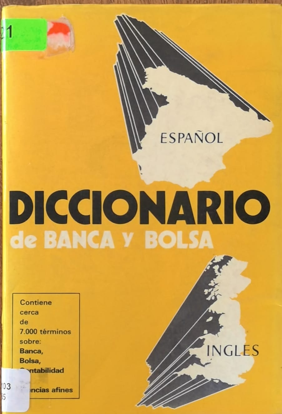 DICCIONARIO de BANCA Y BOLSA - Tomo I