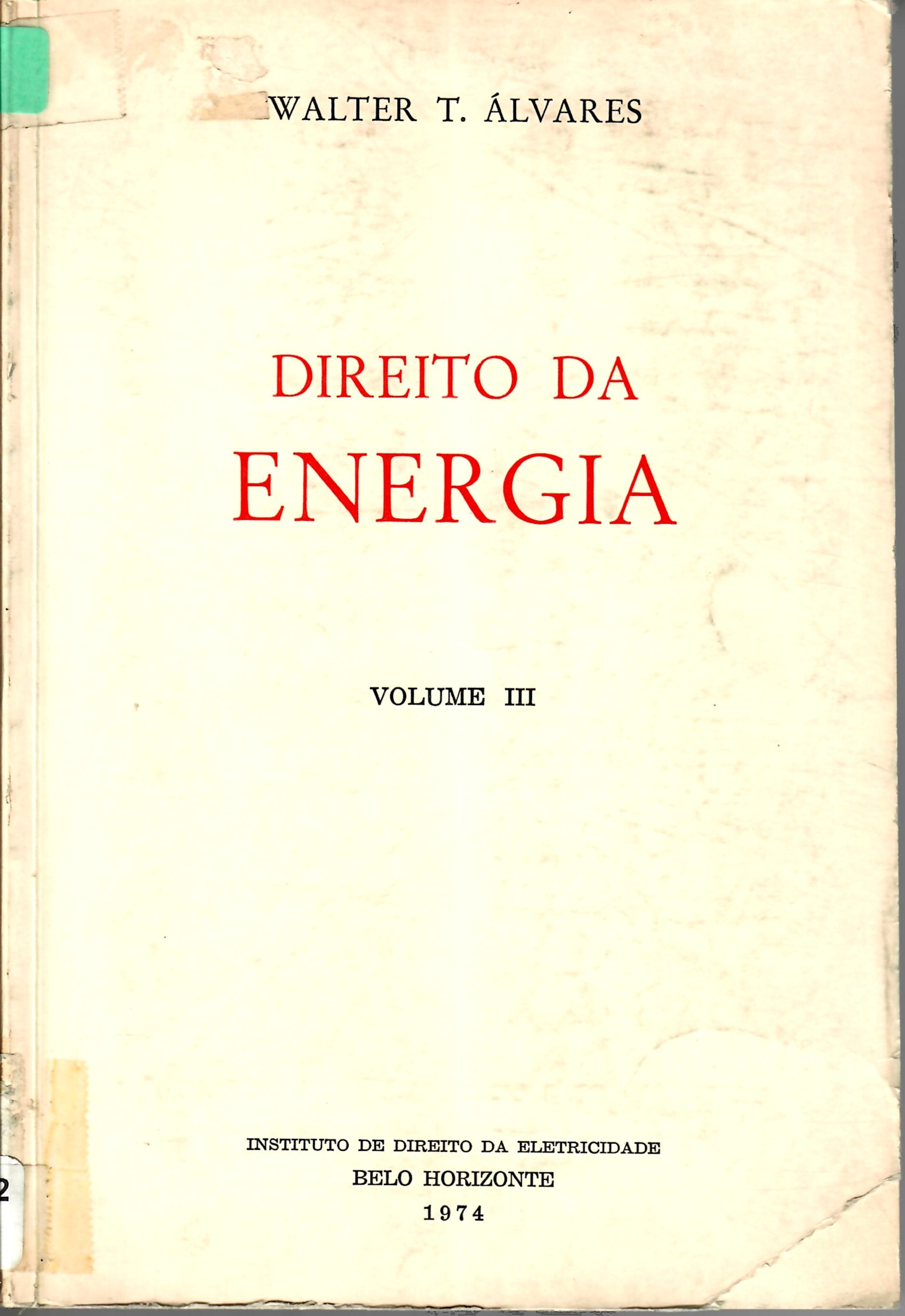 DIREITO DA ENERGIA VOLUME III