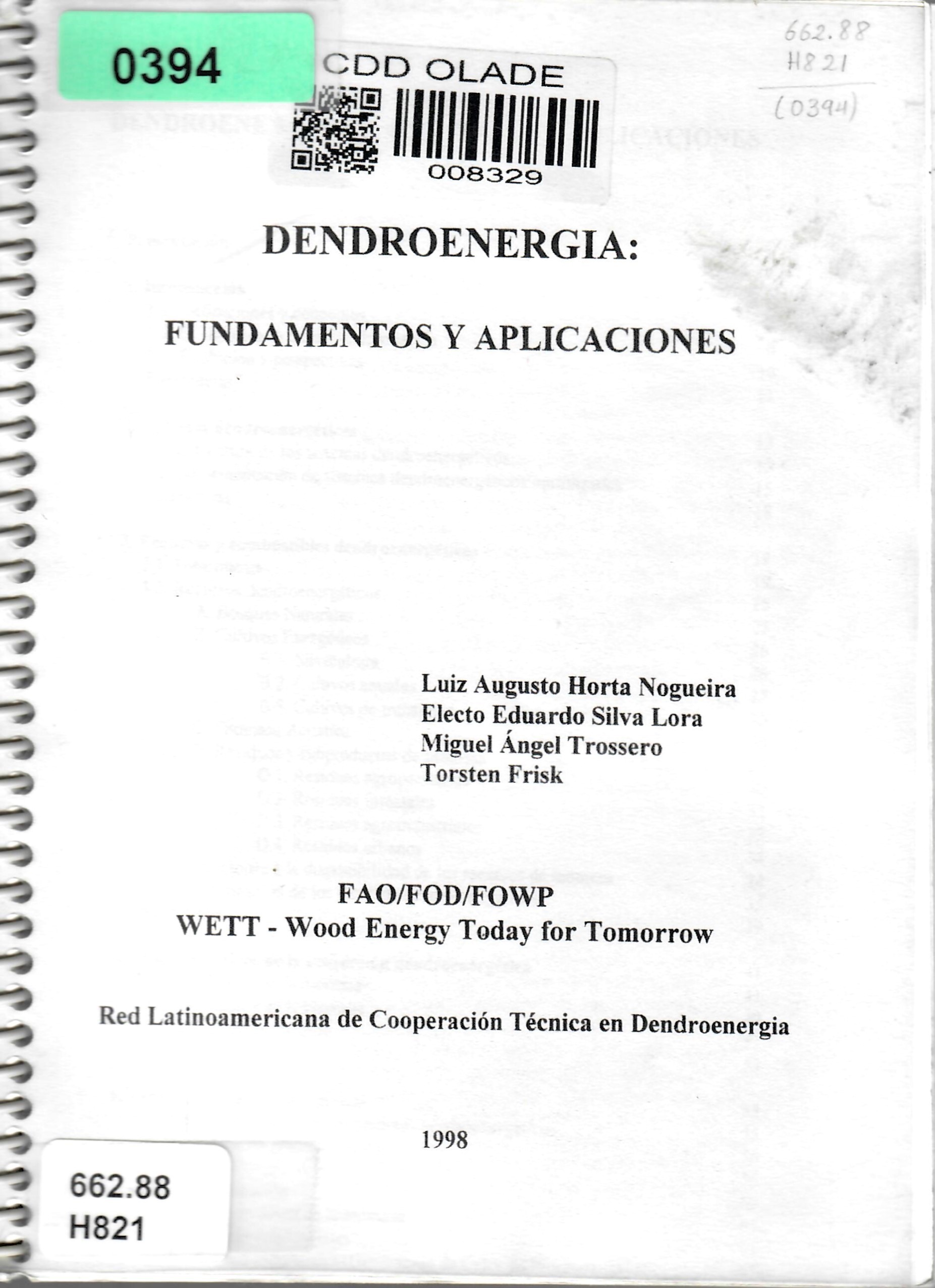 DENDROENERGIA: FUNDAMENTOS Y APLICACIONES