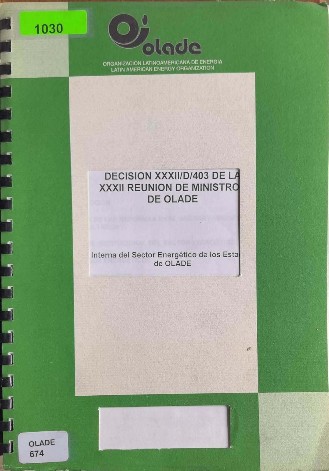 DECISION XXXII/403