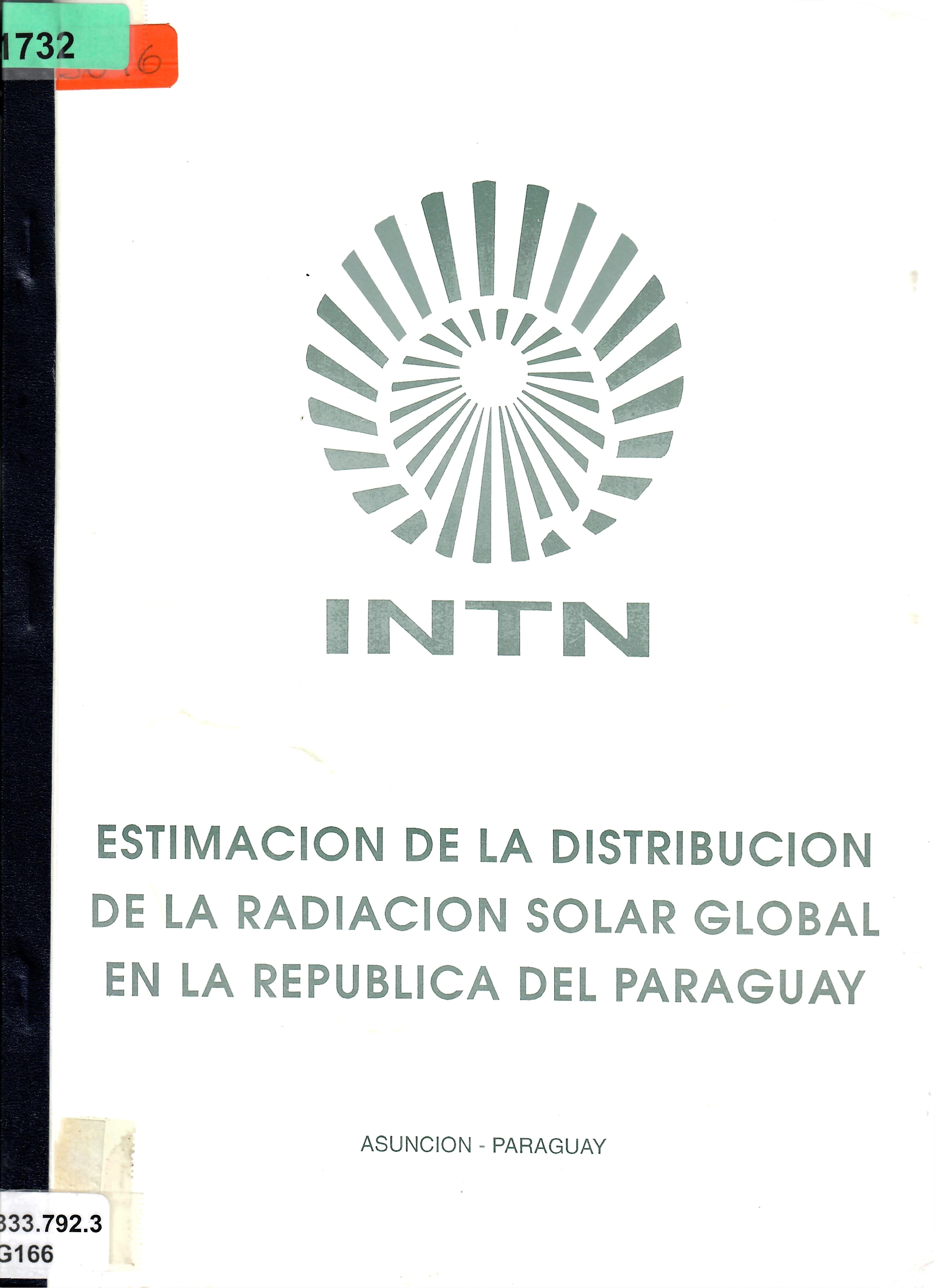 ESTIMACION DE LA DISTRIBUCION DE LA RADIACION SOLAR GLOBAL EN LA REPUBLICA DEL PARAGUAY