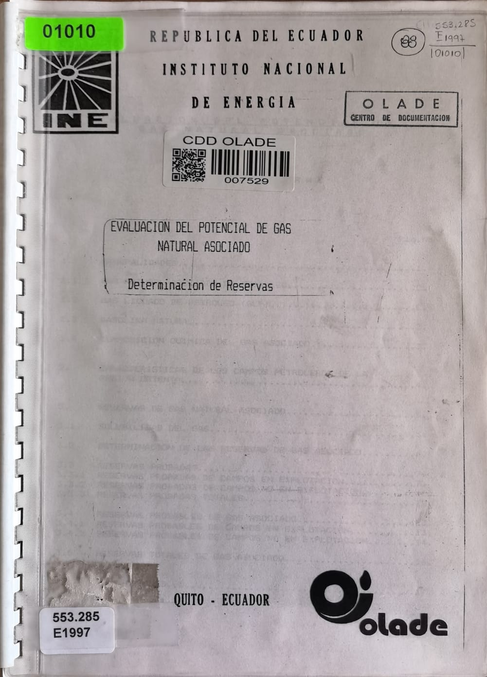 EVALUACION DEL POTENCIAL DE GAS NATURAL ASOCIADO: Determinacion de Reservas