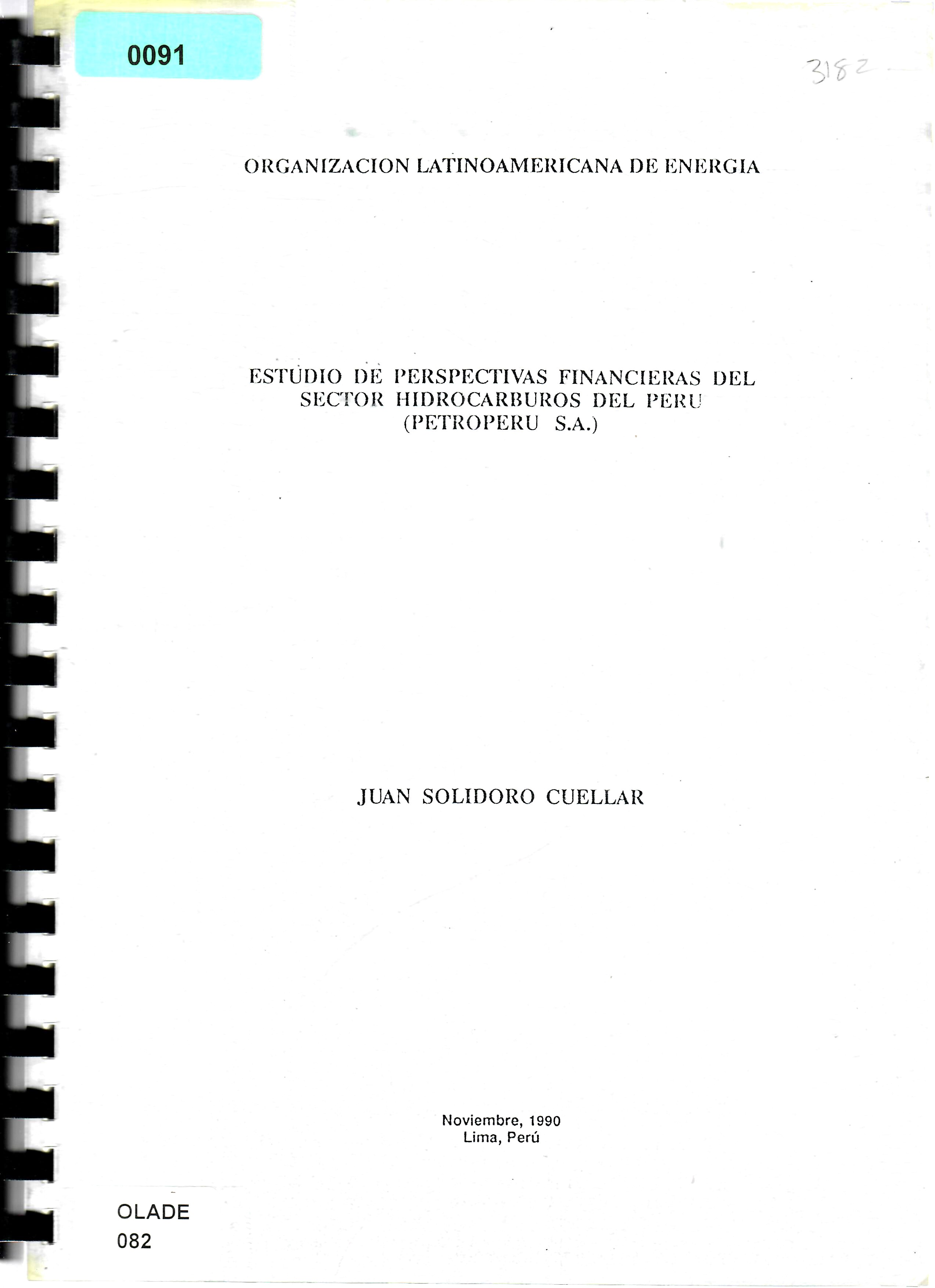 ESTUDIO DE PERSPECTIVAS FINANCIERAS DEL SECTOR HIDROCARBUROS DEL PERU (PETROPERU S.A.)
