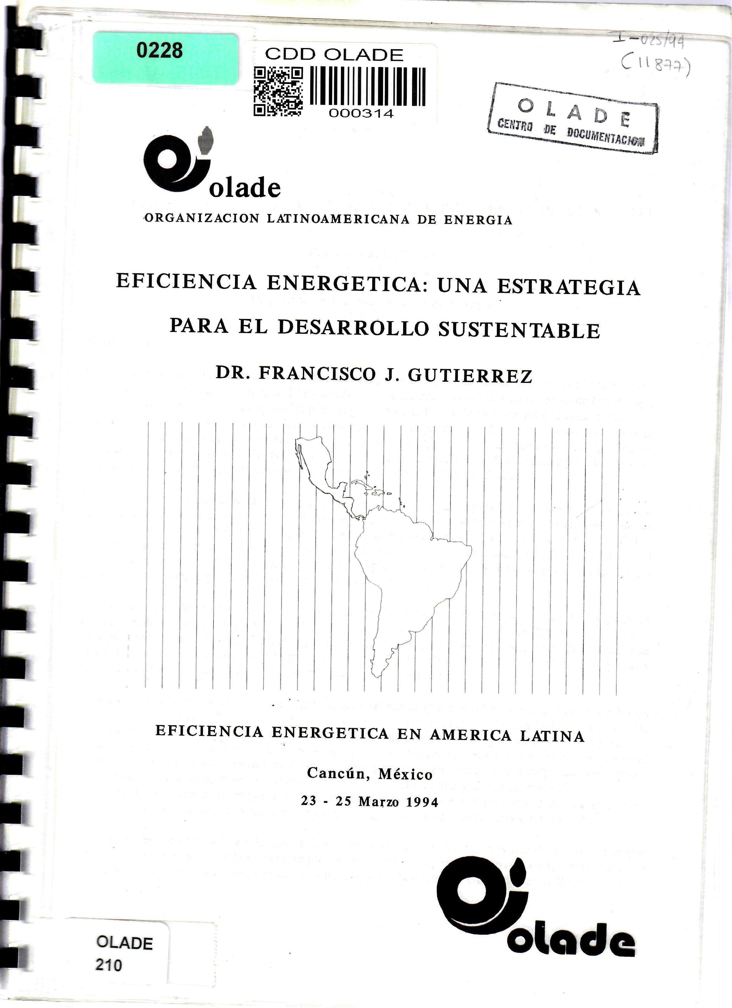 EFICIENCIA ENERGETICA: UNA ESTRATEGIA PARA EL DESARROLLO SUSTENTABLE