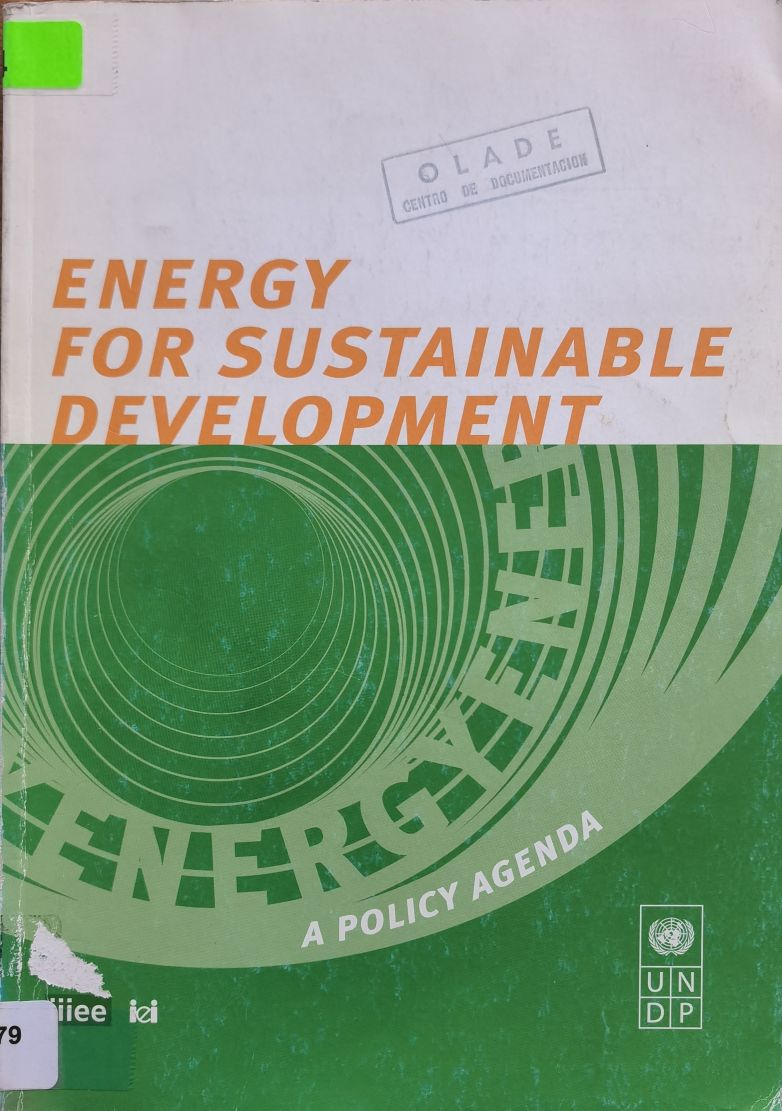 ENERGY FOR SUSTAINABLE DEVELOPMENT: A POLICY AGENDA