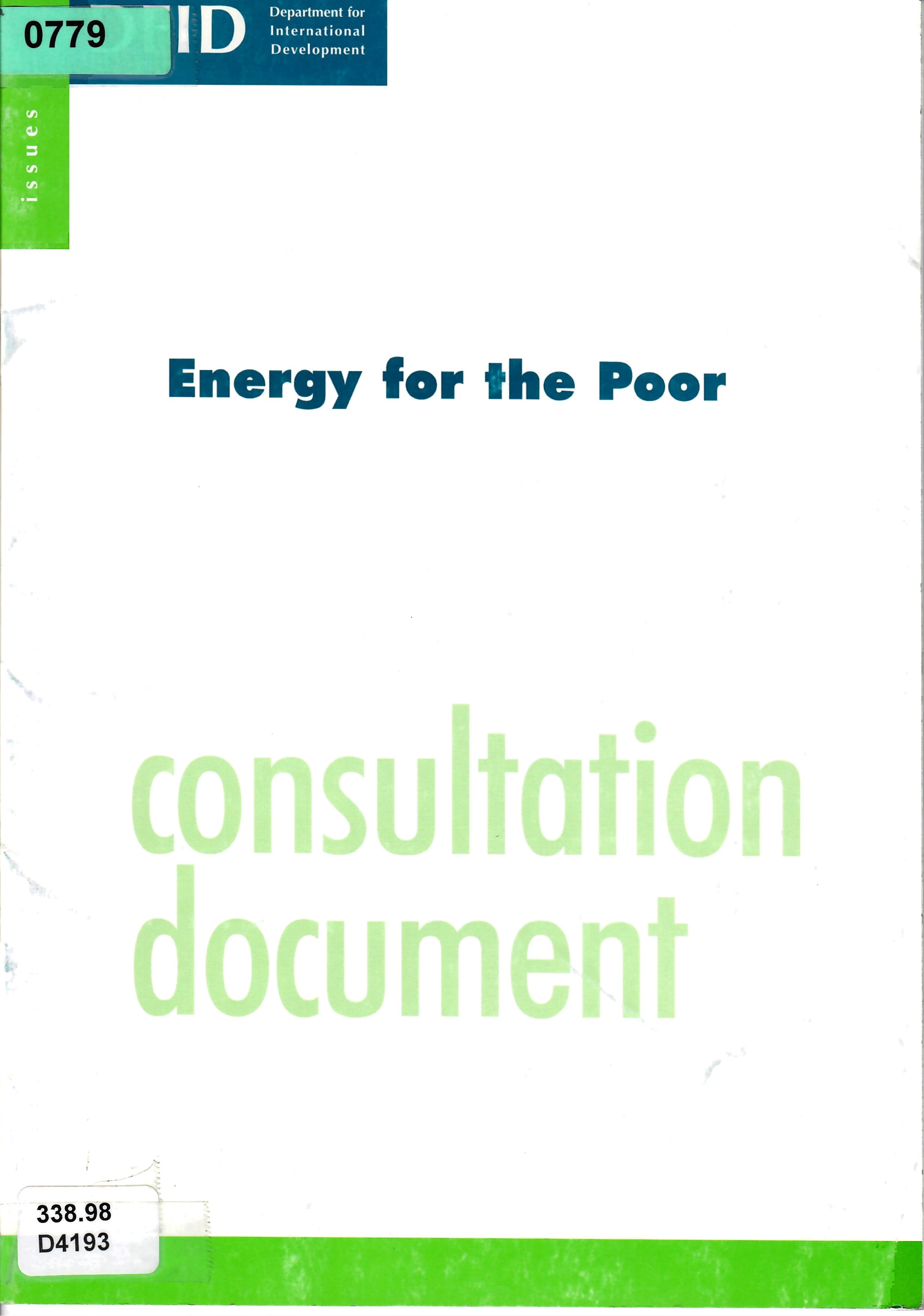 Energy for the Poor consultation document