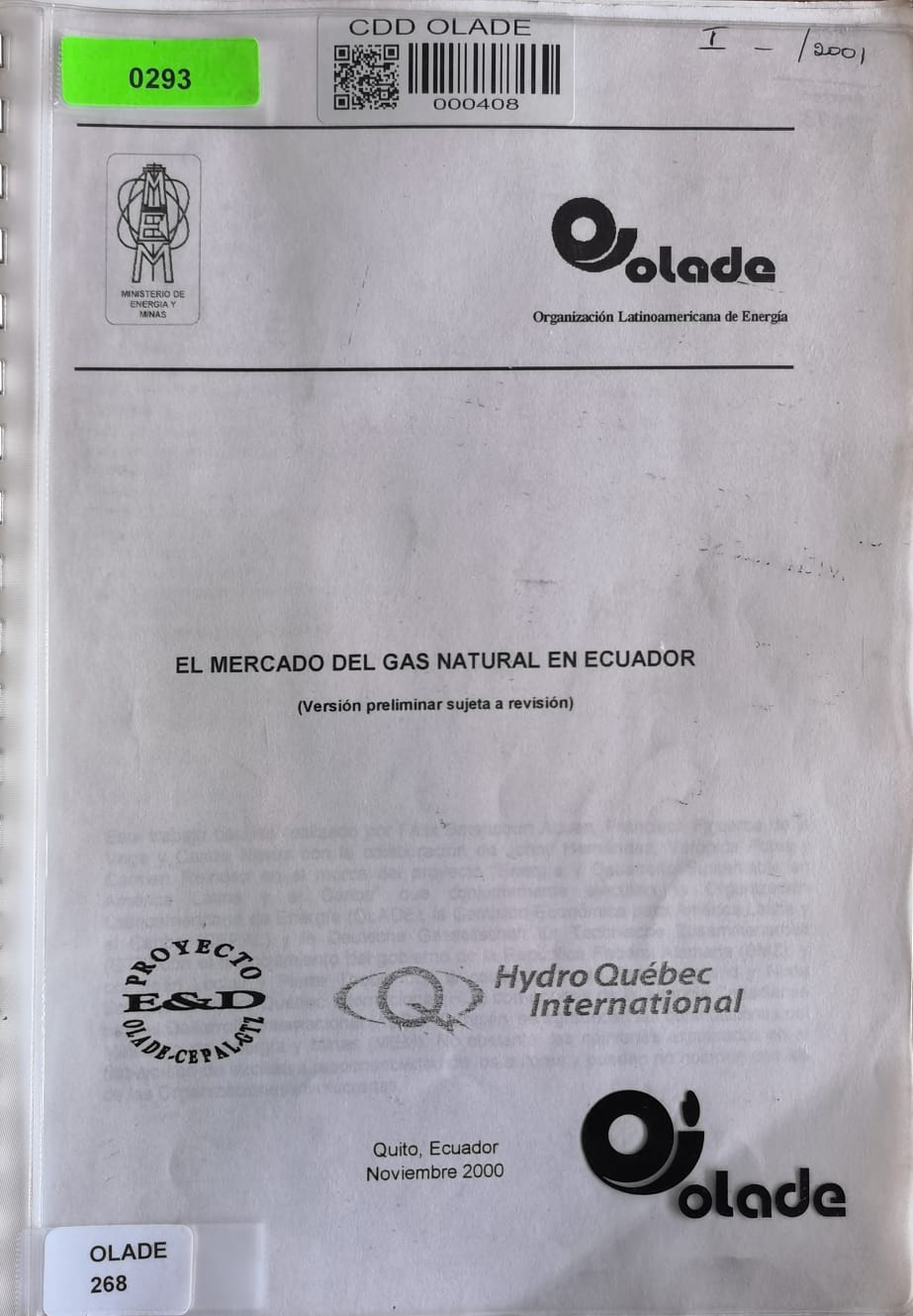 EL MERCADO DEL GAS NATURAL EN ECUADOR