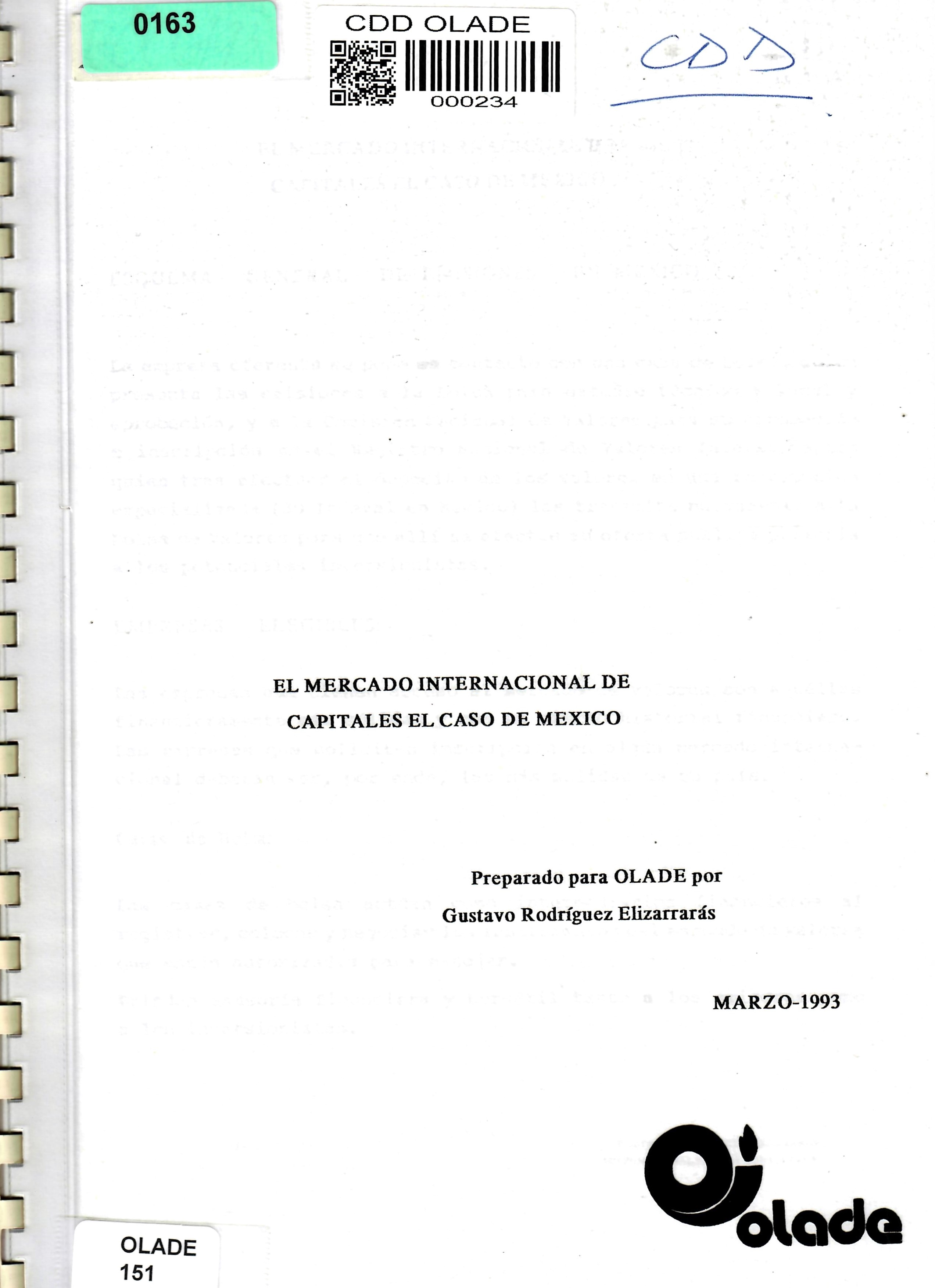 EL MERCADO INTERNACIONAL DE CAPITALES EL CASO DE MEXICO