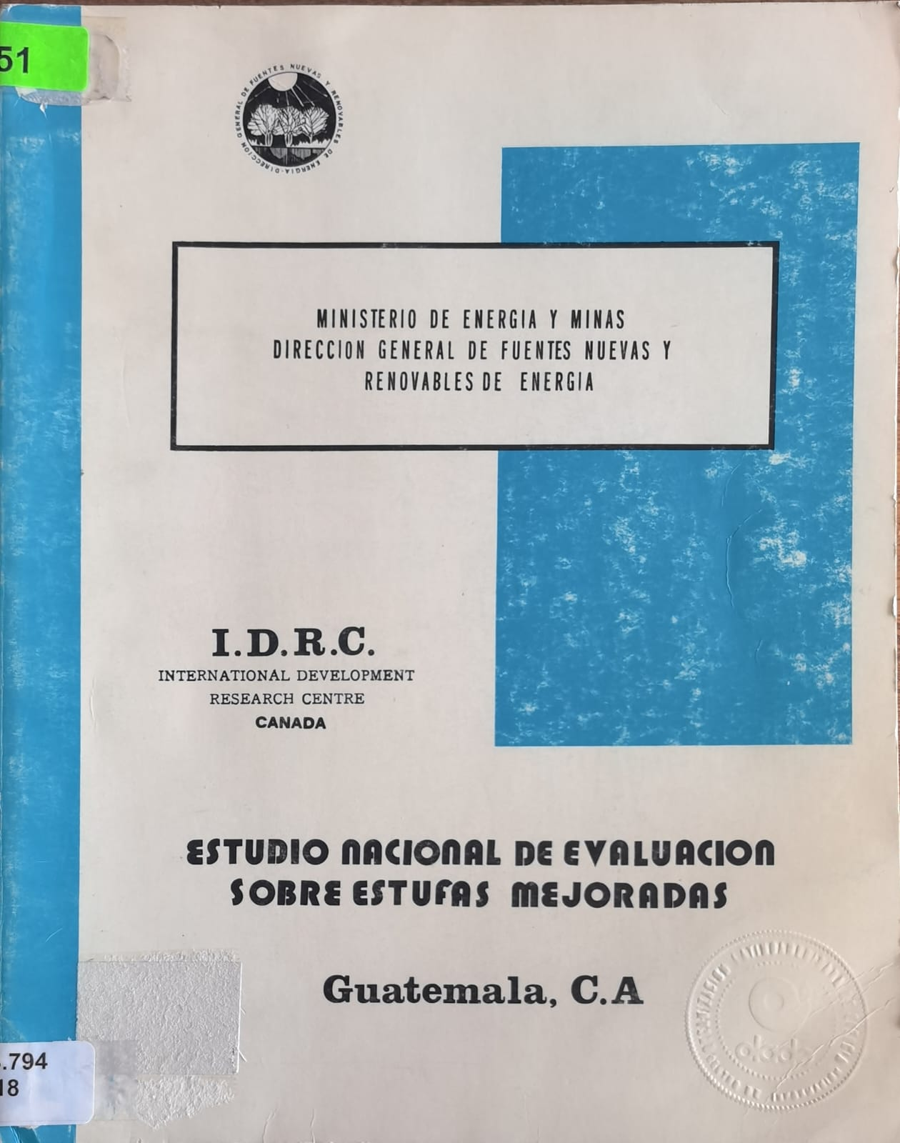 ESTUDIO NACIONAL DE EVALUACION SOBRE ESTUFAS MEJORADAS
