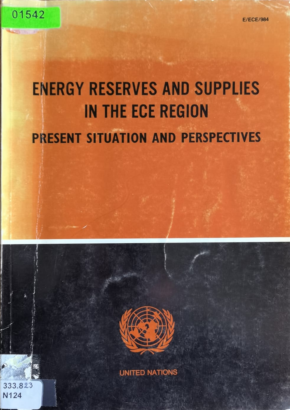 ENERGY RESERVES AND SUPPLIES IN THE ECE REGION: PRESENT SITUATION AND PERSPECTIVES