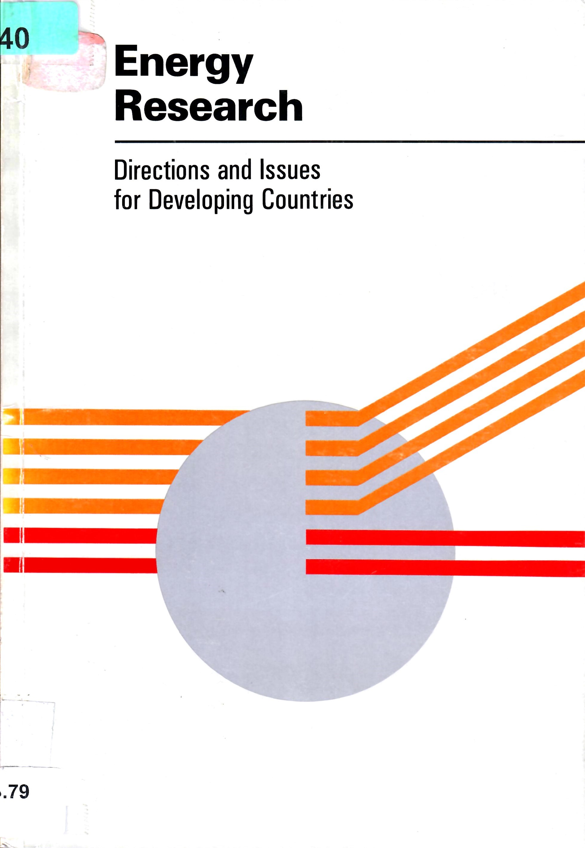 Energy Research Directions and Issues for Developing Countries
