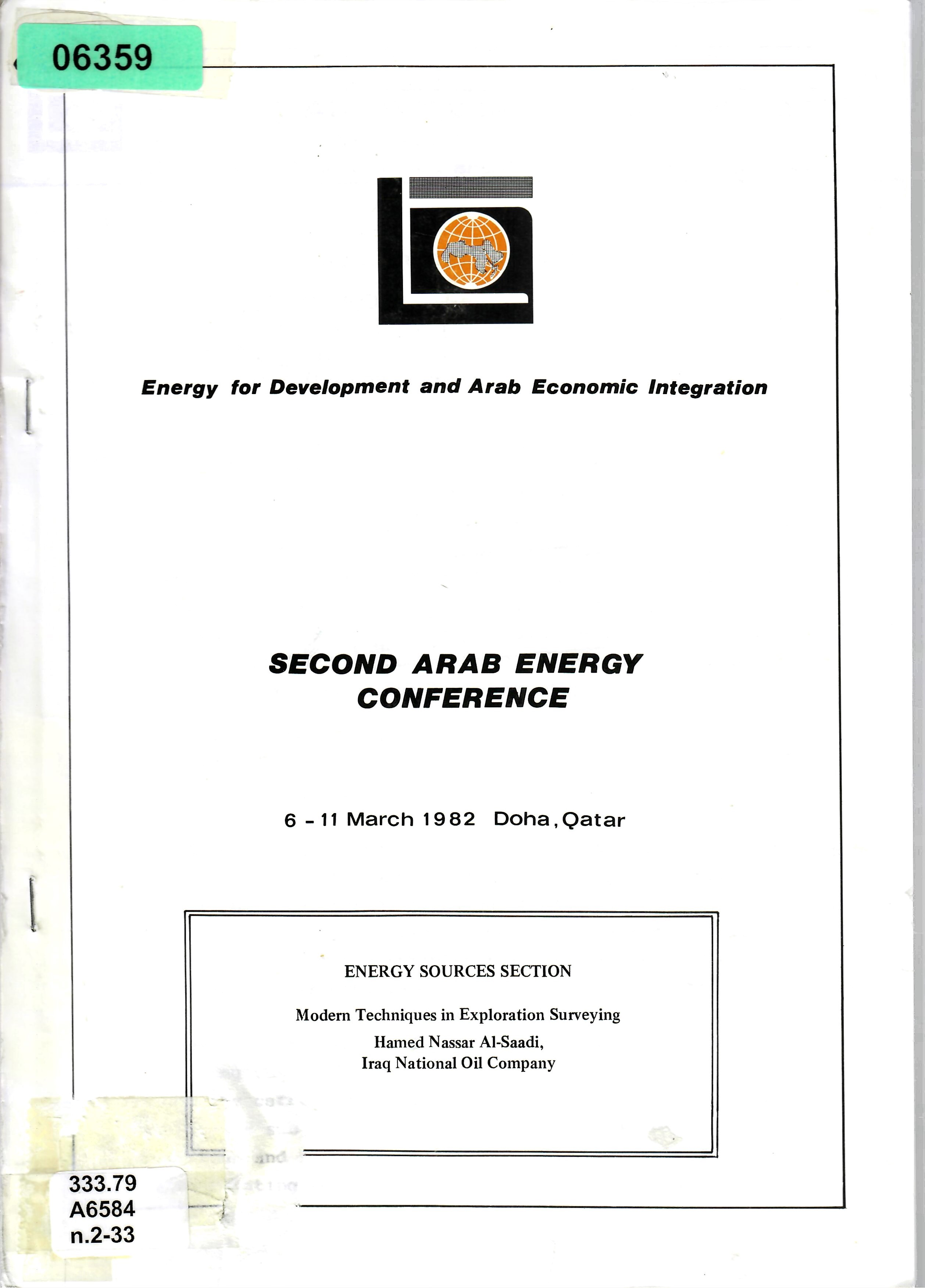 ENERGY SOURCES SECTION Modern Techniques in Exploration Surveying