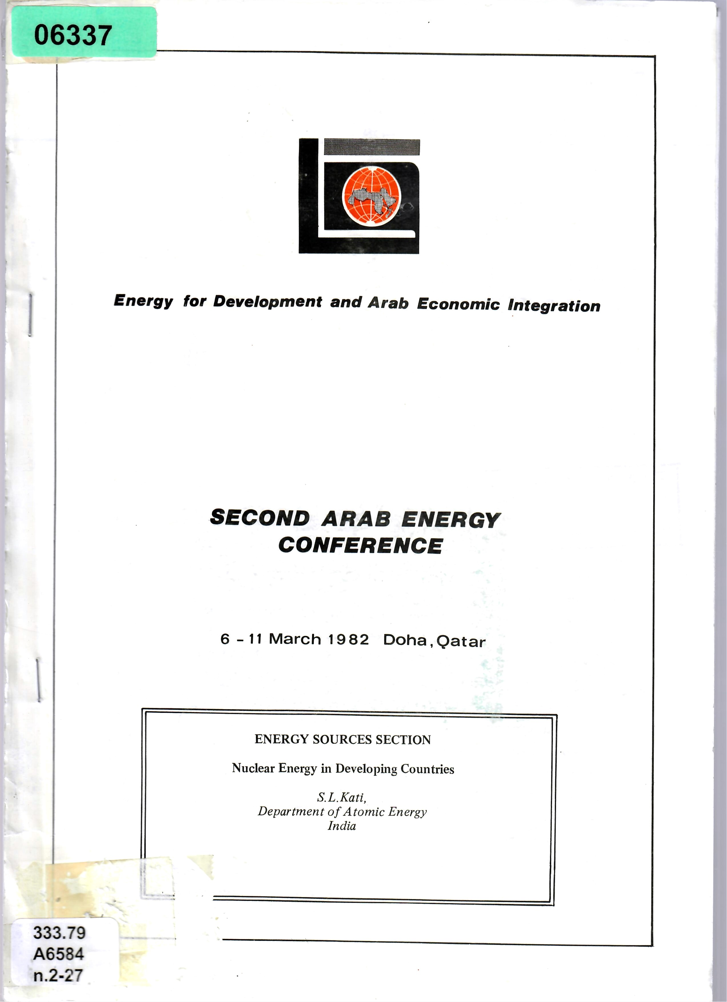 ENERGY SOURCES SECTION Nuclear Energy in Developing Countries