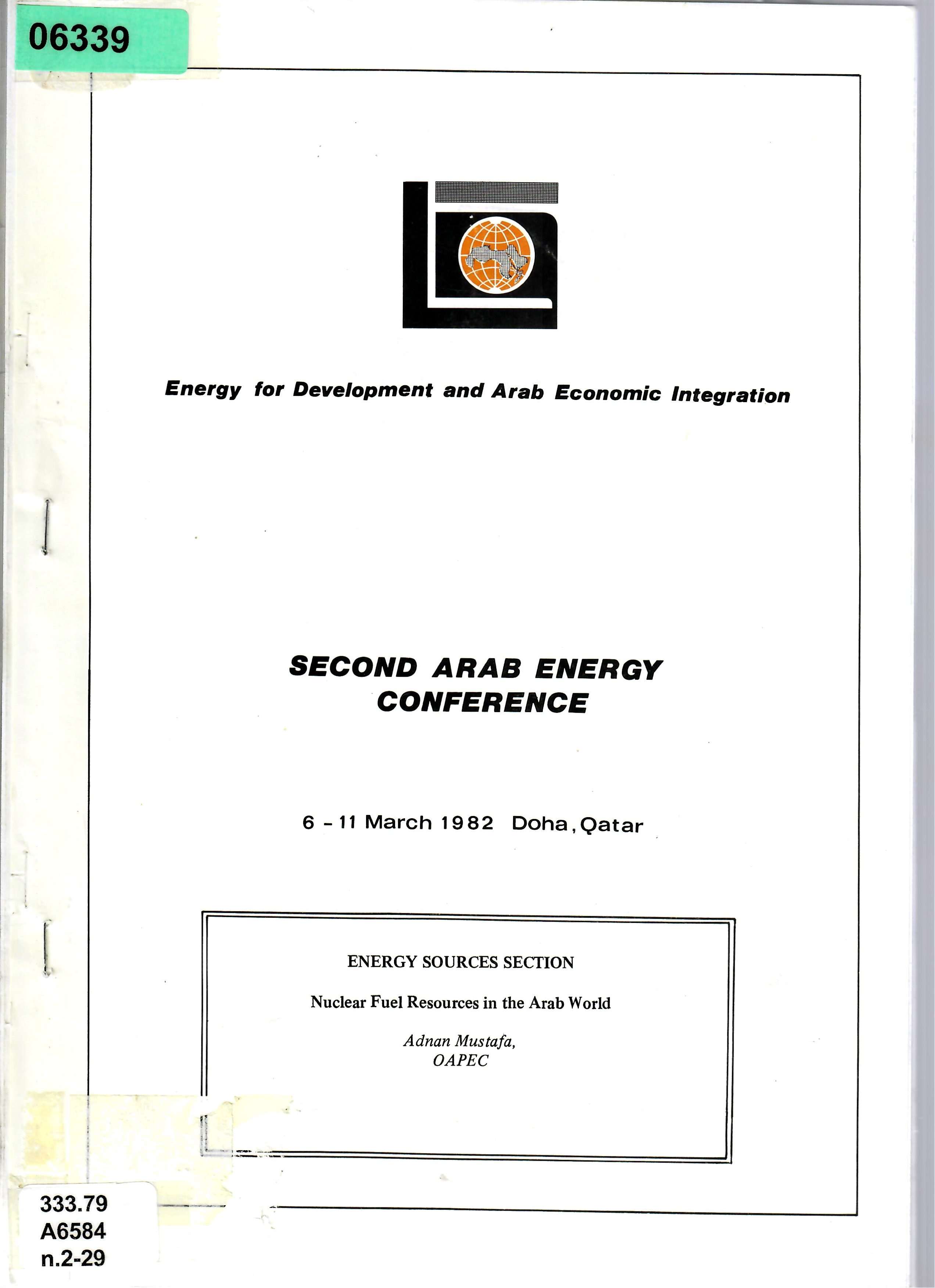 ENERGY SOURCES SECTION Nuclear Fuel Resources in the Arab World