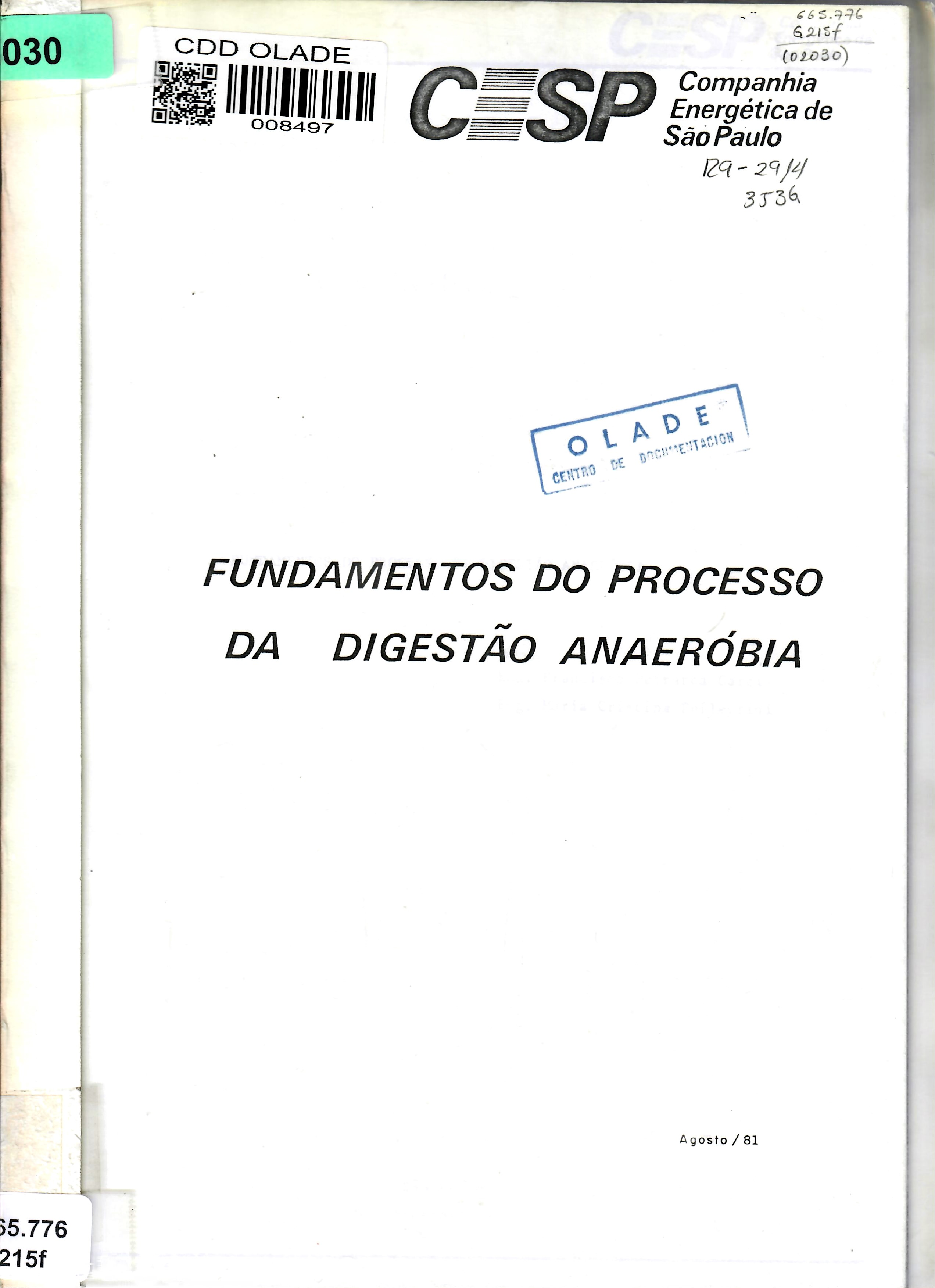 FUNDAMENTOS DO PROCESSO DA DIGESTÃO ANAERÓBIA