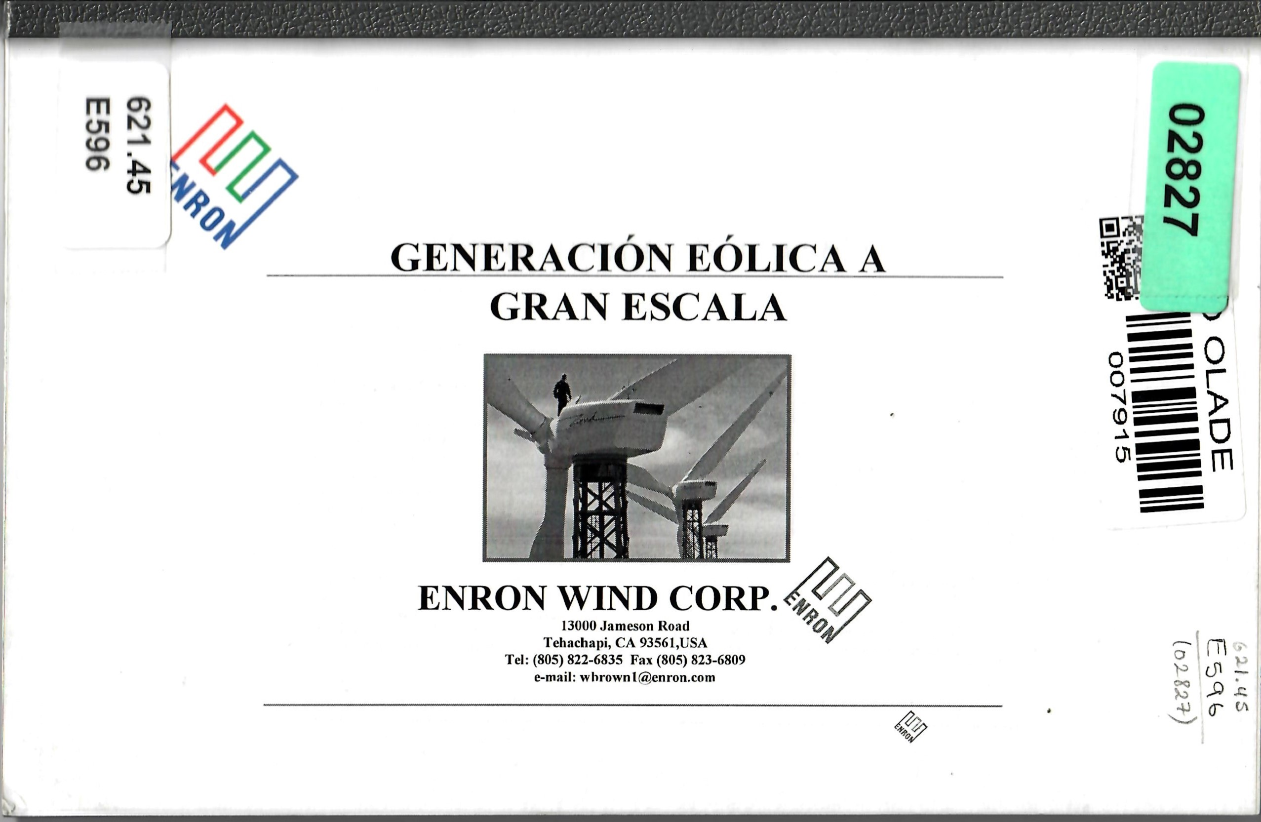 GENERACIÓN EÓLICA A GRAN ESCALA