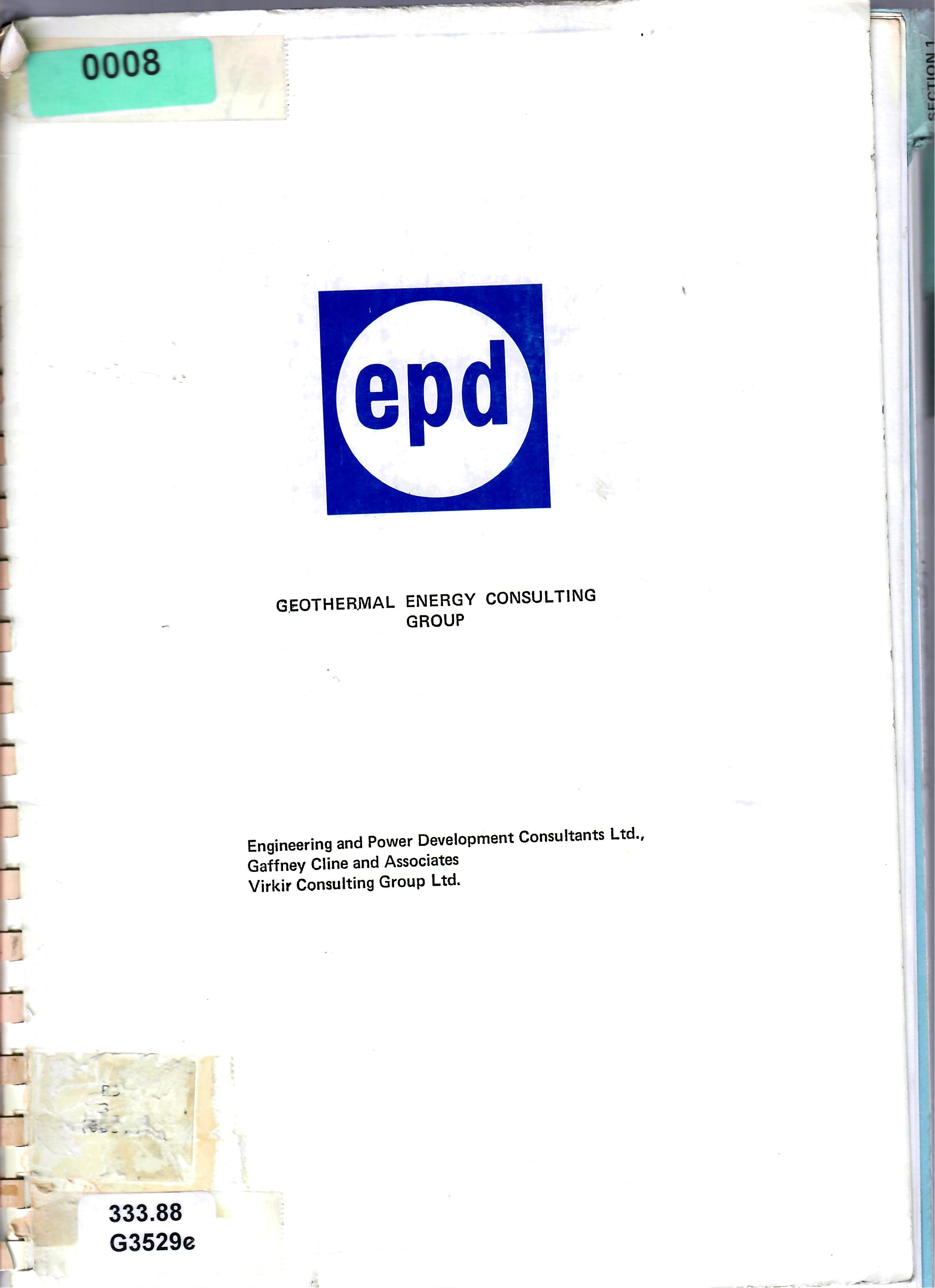 GEOTHERMAL ENERGY CONSULTING GROUP