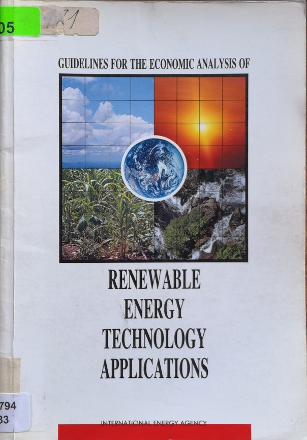 GUIDELINES FOR THE ECONOMIC ANALYSIS OF RENEWABLE ENERGY TECHNOLOGY APPLICATIONS