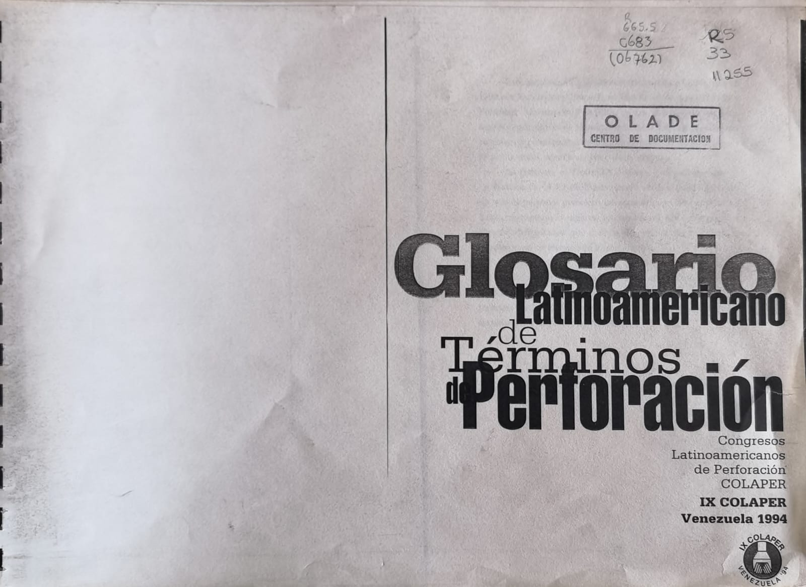 Glosario Latinoamericano de Términos de Perforación