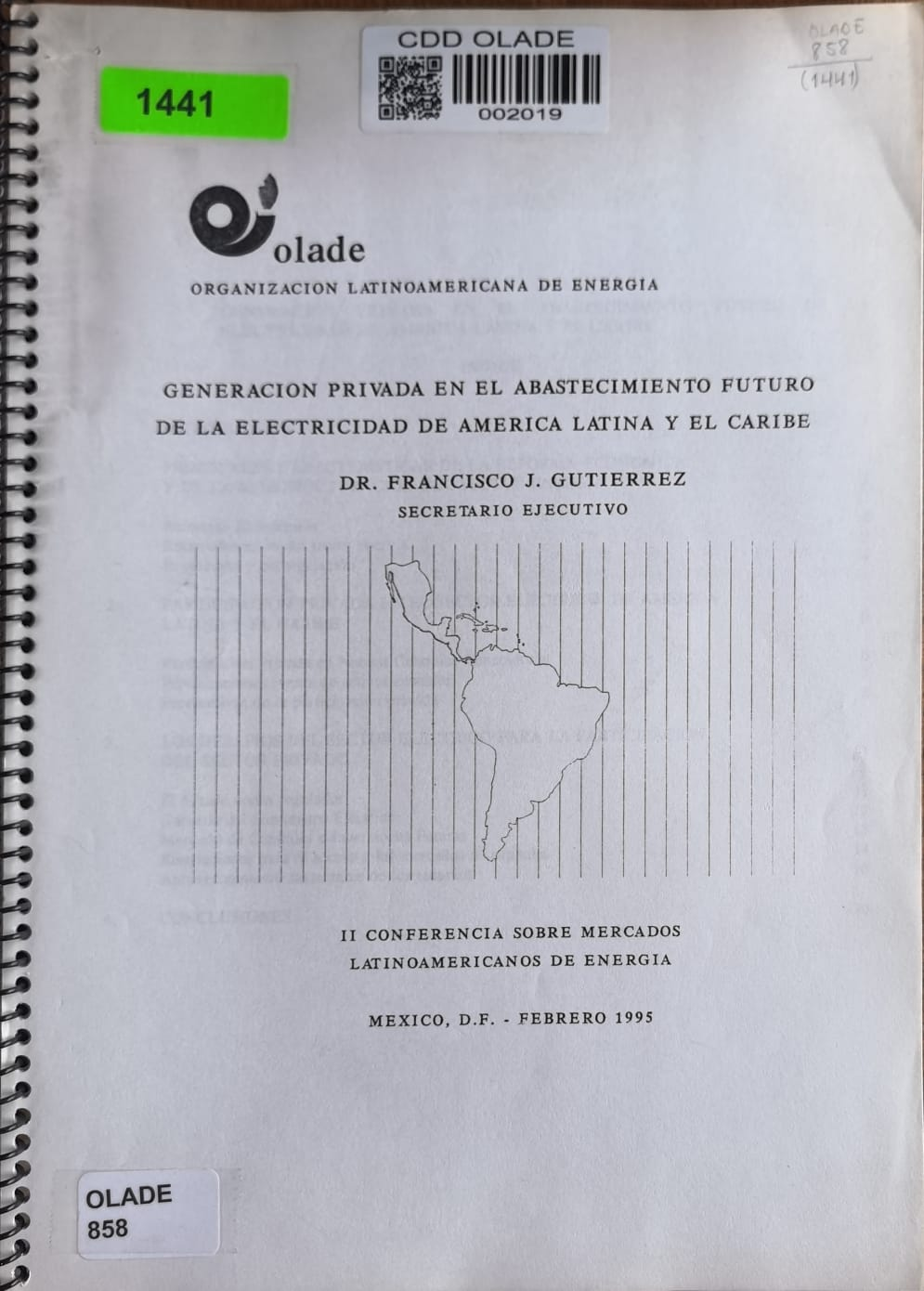 GENERACION PRIVADA EN EL ABASTECIMIENTO FUTURO DE LA ELECTRICIDAD DE AMERICA LATINA Y EL CARIBE