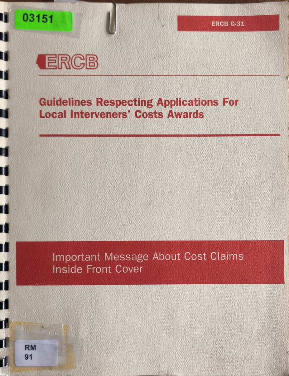Guidelines Respecting Applications For Local Interveners' Costs Awards