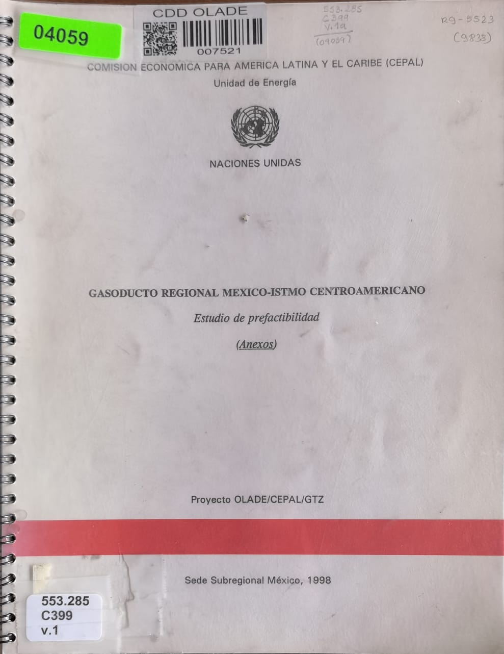 GASODUCTO REGIONAL MEXICO-ISTMO CENTROAMERICANO: Estudio de prefactibilidad (Anexos)