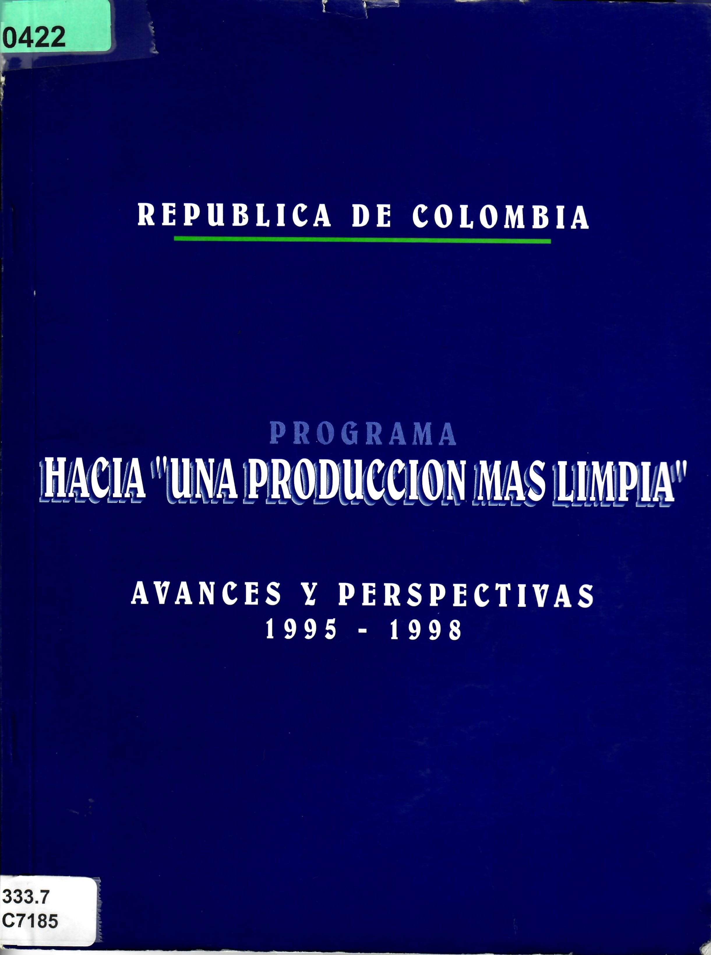 HACIA "UNA PRODUCCION MAS LIMPIA”
