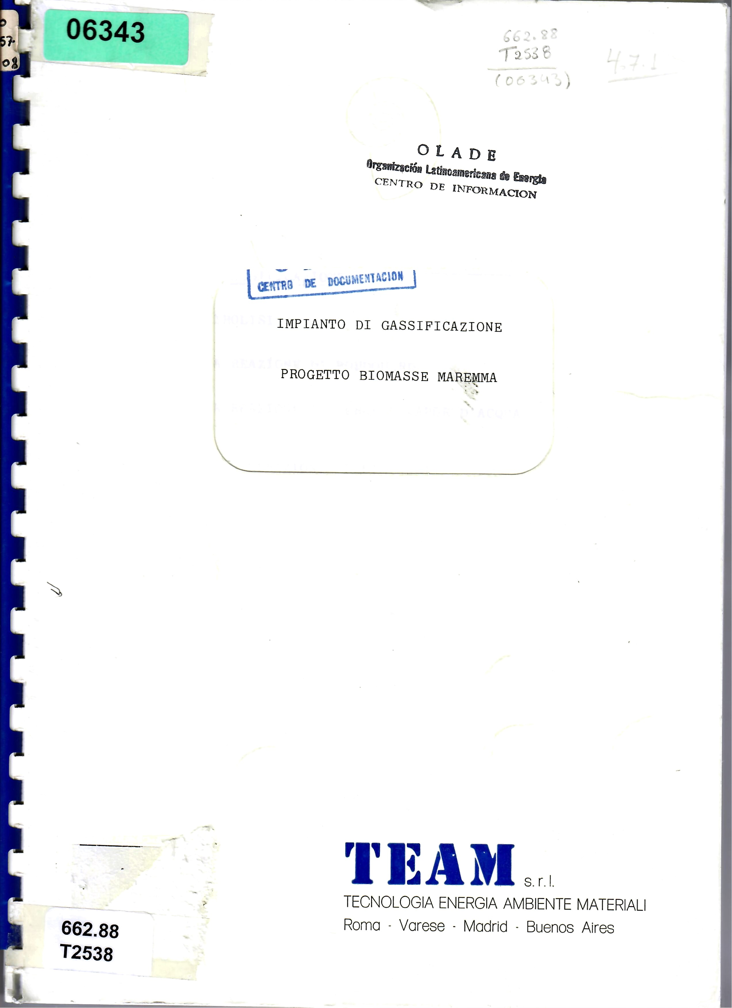 IMPIANTO DI GASSIFICAZIONE PROGETTO BIOMASSE MAREMMA