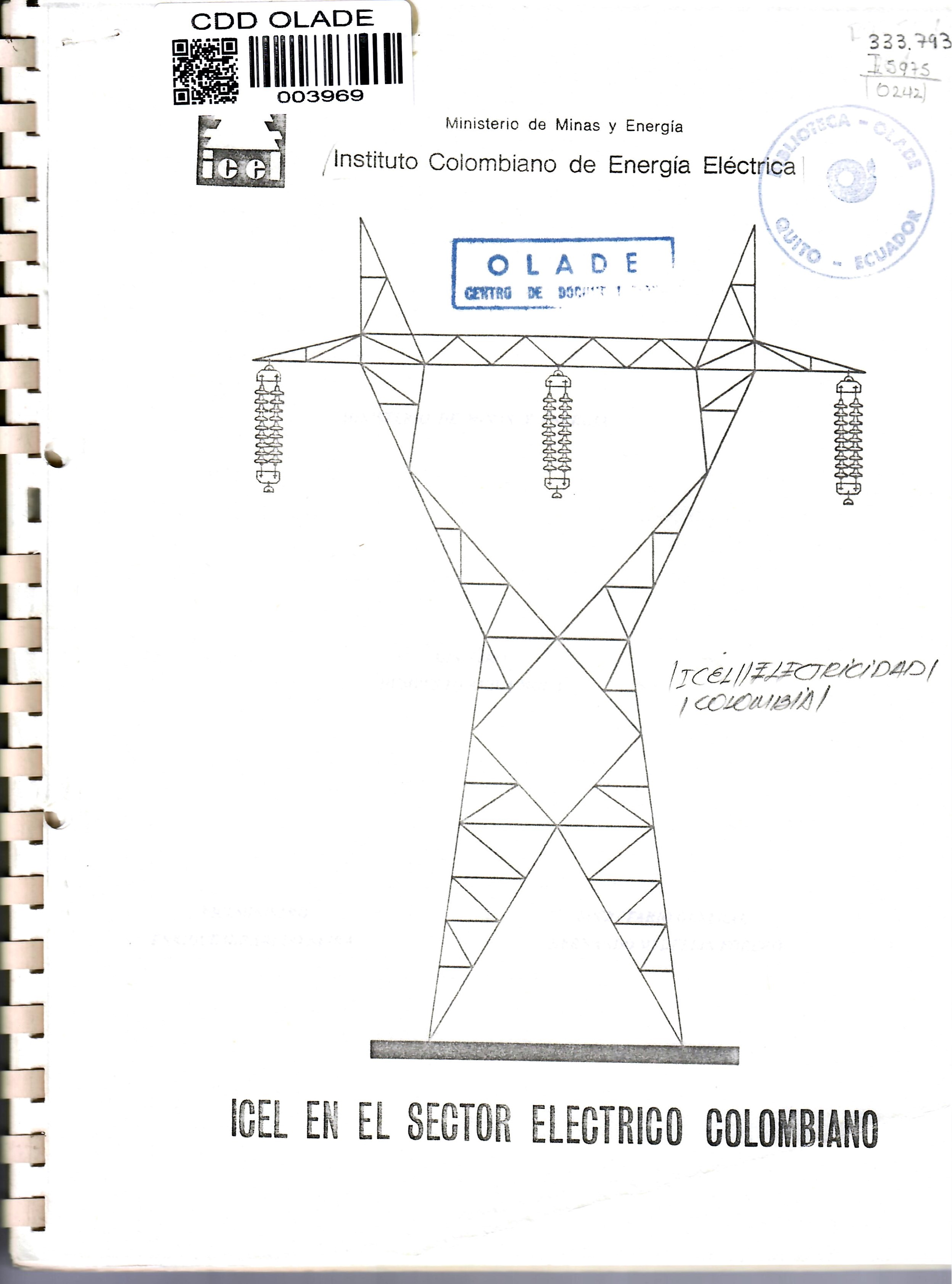 ICEL EN EL SECTOR ELECTRICO COLOMBIANO