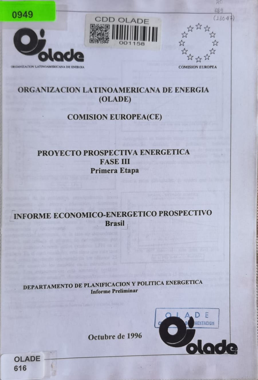 INFORME ECONOMICO-ENERGETICO PROSPECTIVO - Brasil