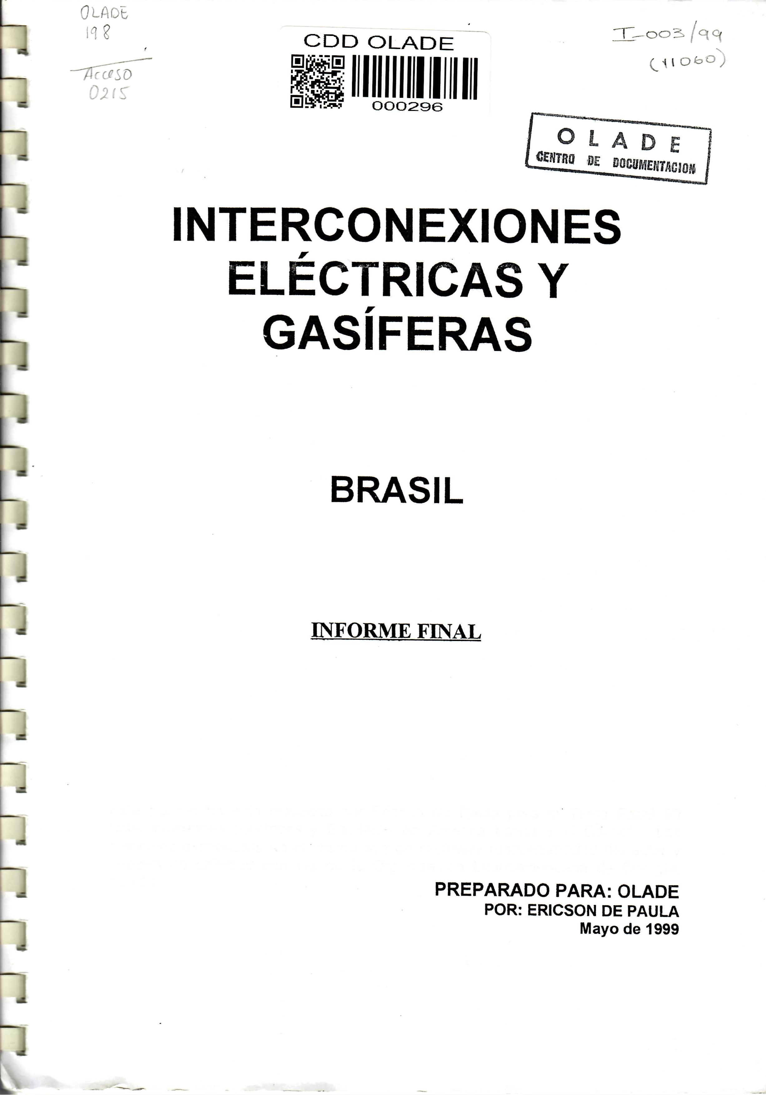 INTERCONEXIONES ELÉCTRICAS Y GASÍFERAS BRASIL INFORME FINAL (1)