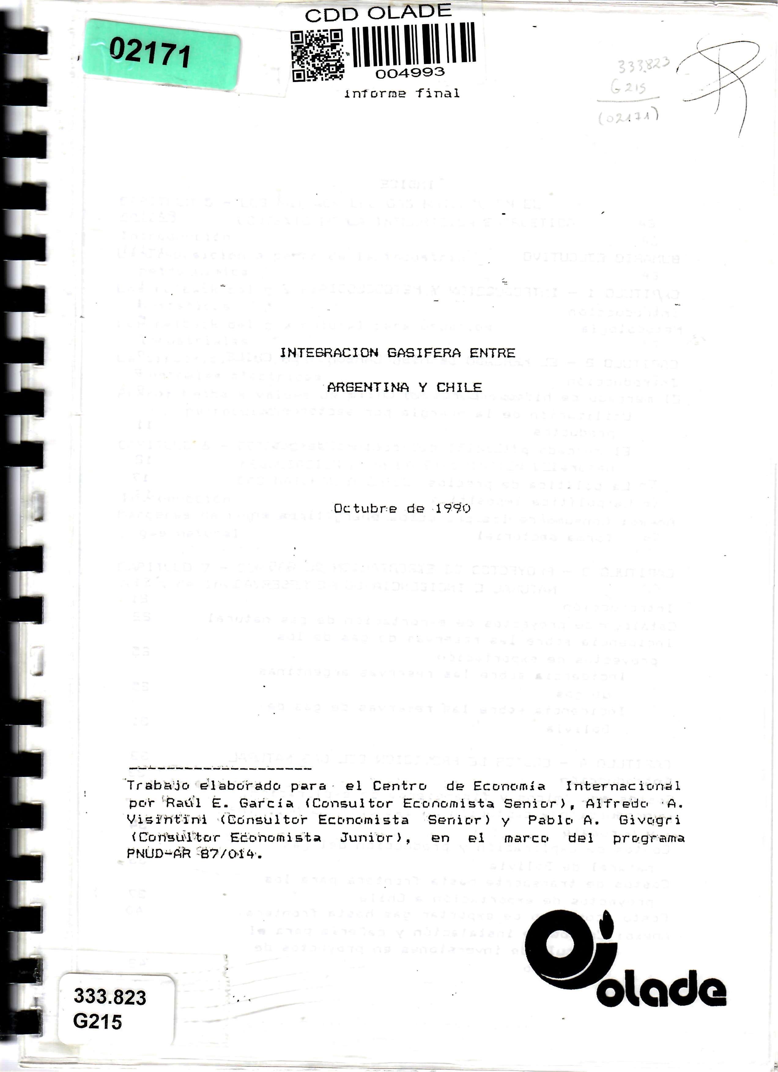 INTEGRACION GASIFERA ENTRE ARGENTINA Y CHILE
