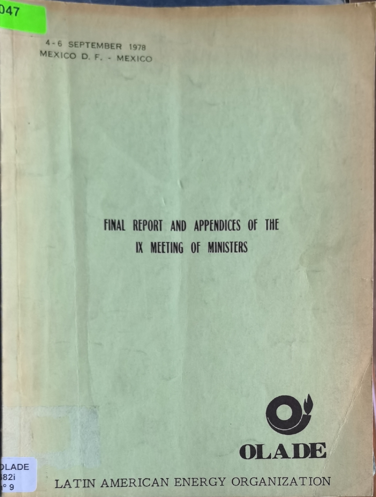 IX Meeting of Ministers - 1978