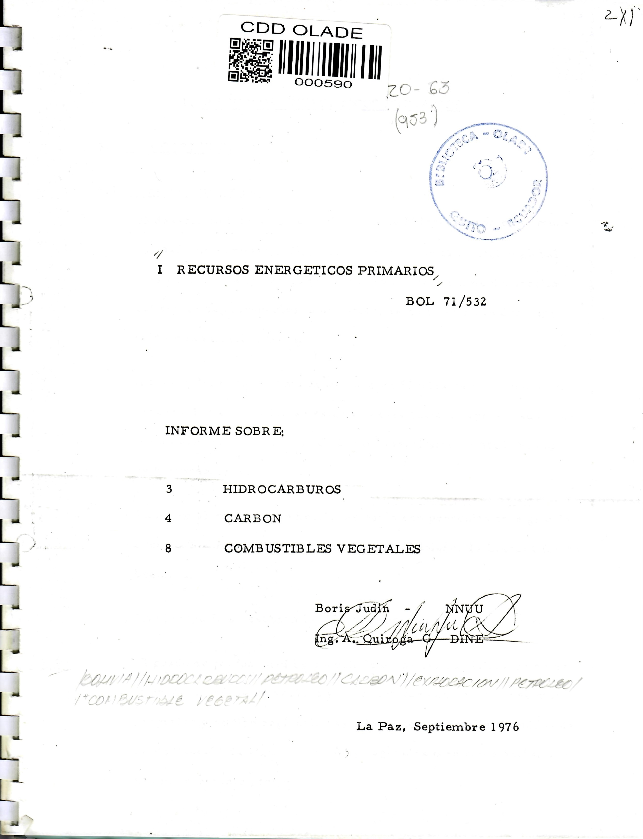 I RECURSOS ENERGETICOS PRIMARIOS