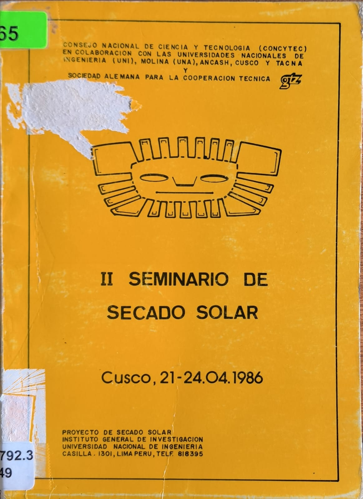 II SEMINARIO DE SECADO SOLAR